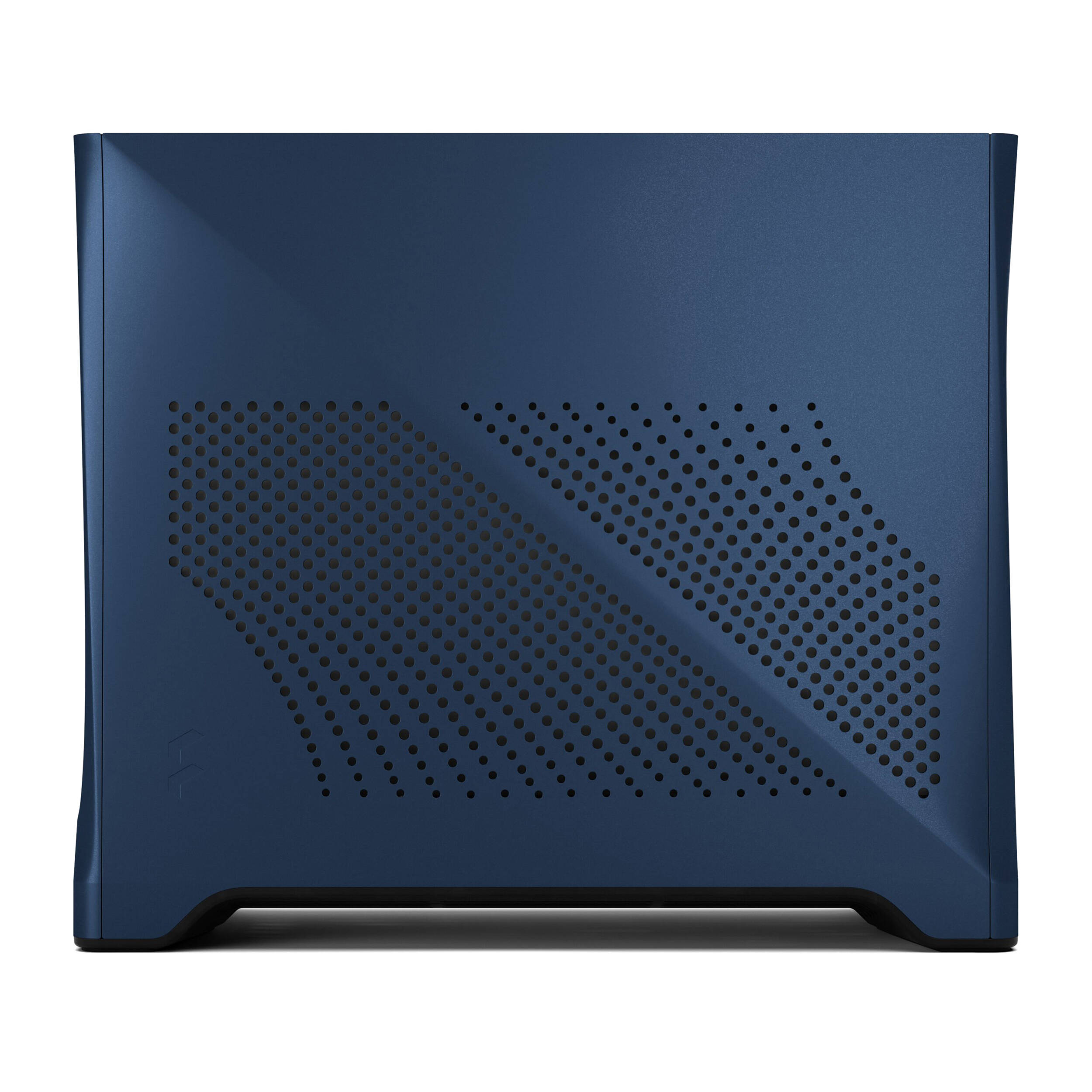 Fractal Design Era 2 Midnight Blue small form factor PC case with aluminum body and walnut top panel — view 7