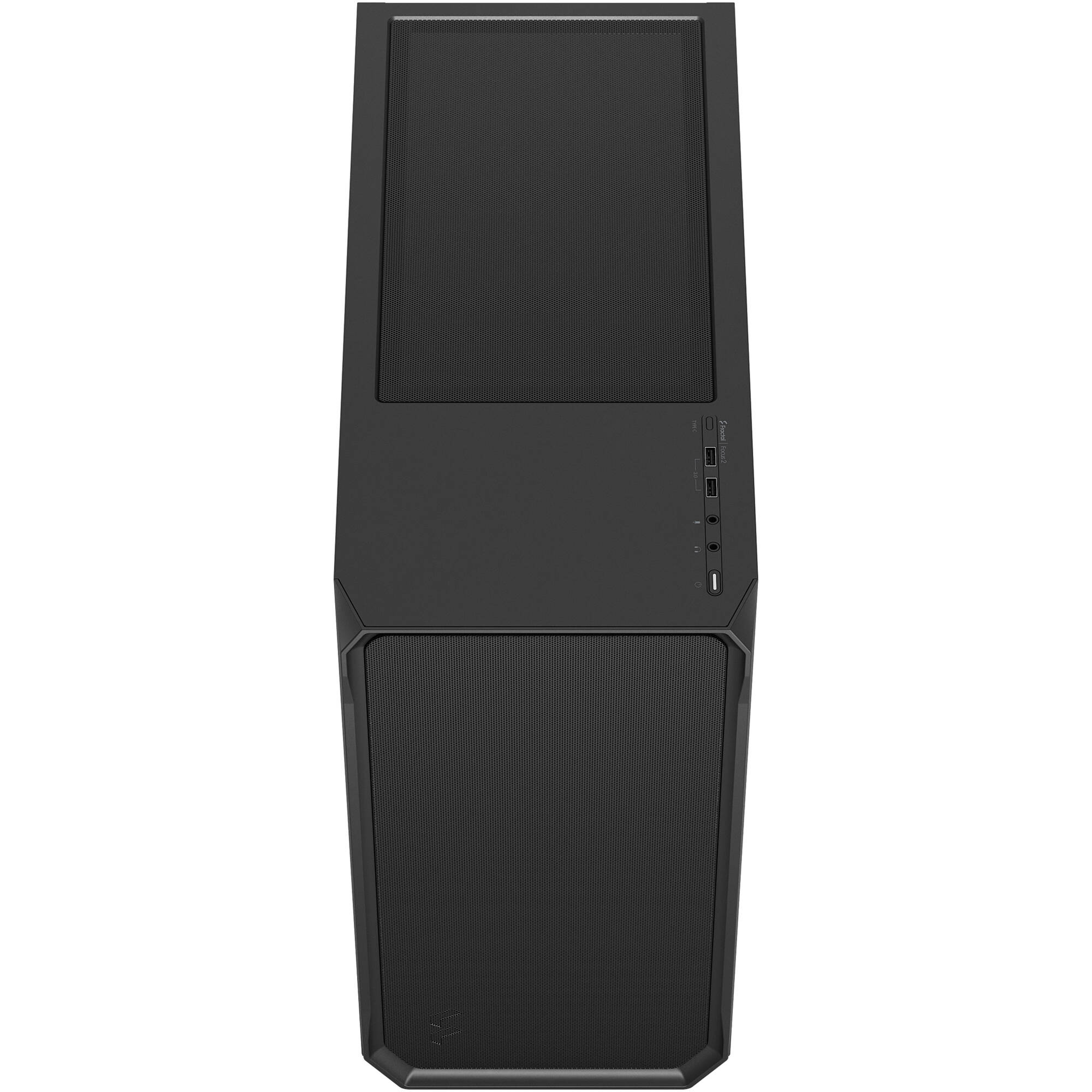 Fractal Design Focus 2 Black Solid mid tower case with solid black side panel — view 5