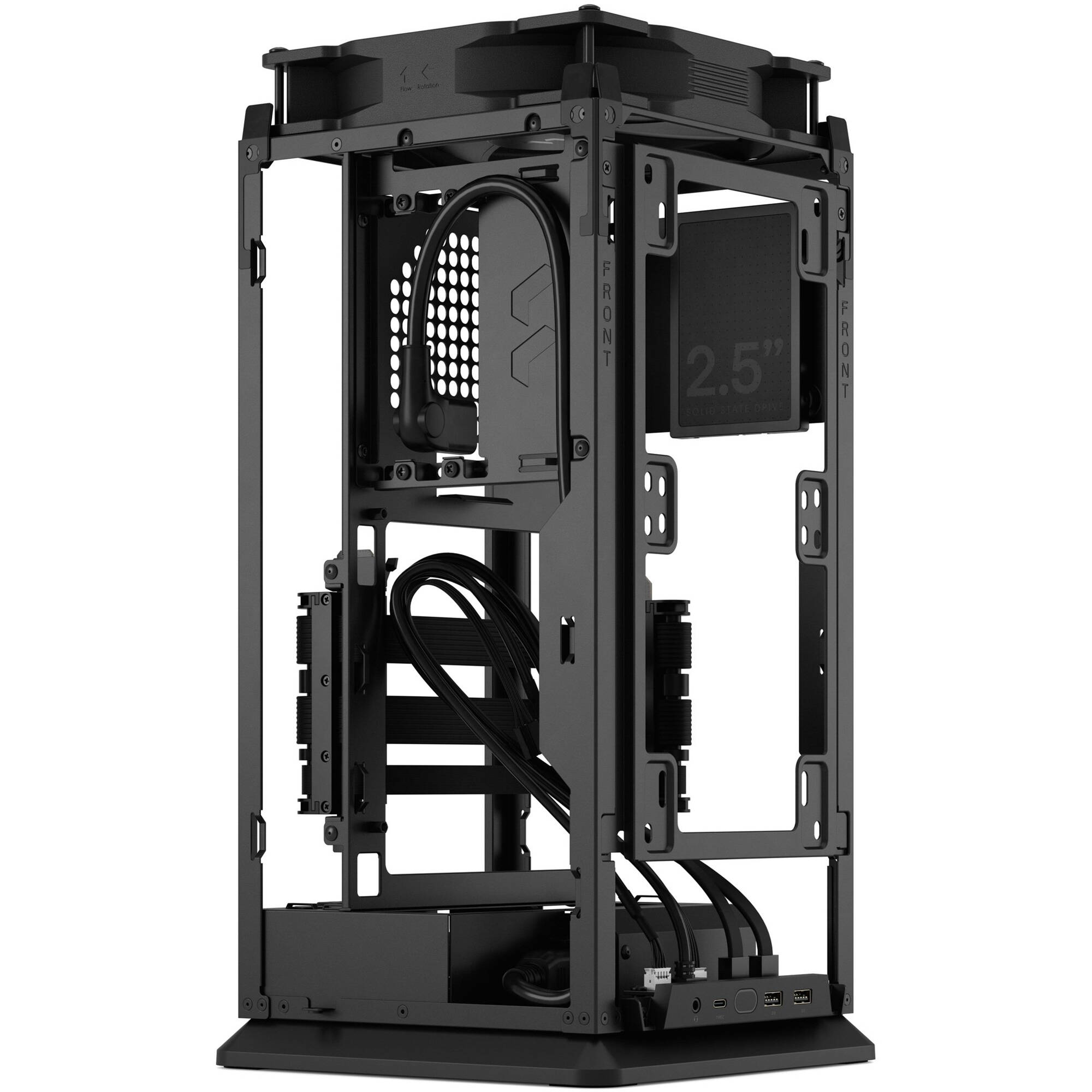 Fractal Design Mood Black compact Mini-ITX case with support for 325 mm GPUs and 280 mm radiators — view 16