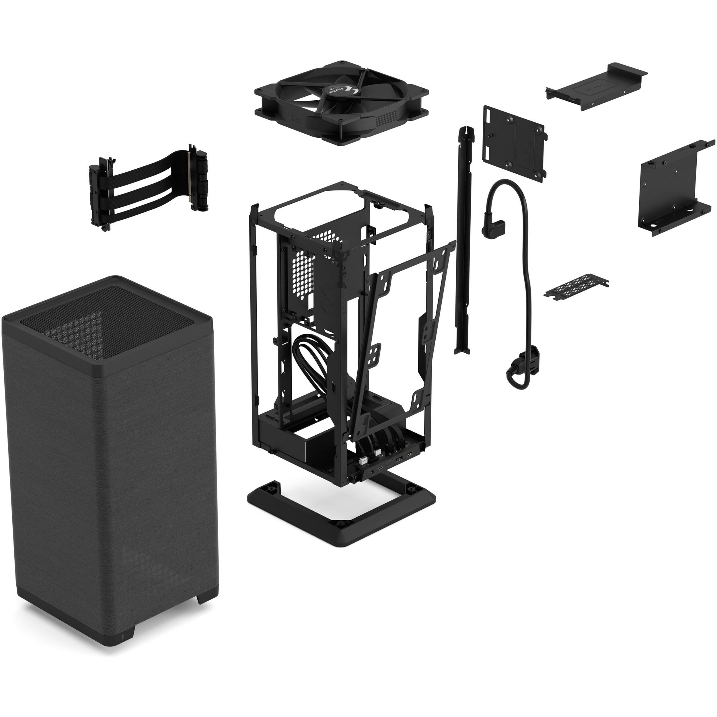 Fractal Design Mood Black compact Mini-ITX case with support for 325 mm GPUs and 280 mm radiators — view 19
