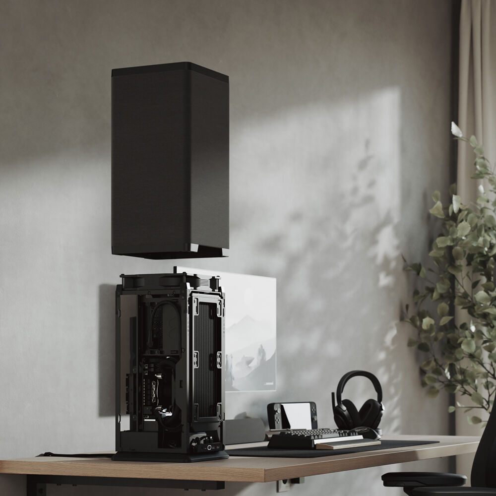 Fractal Design Mood Black compact Mini-ITX case with support for 325 mm GPUs and 280 mm radiators — view 22