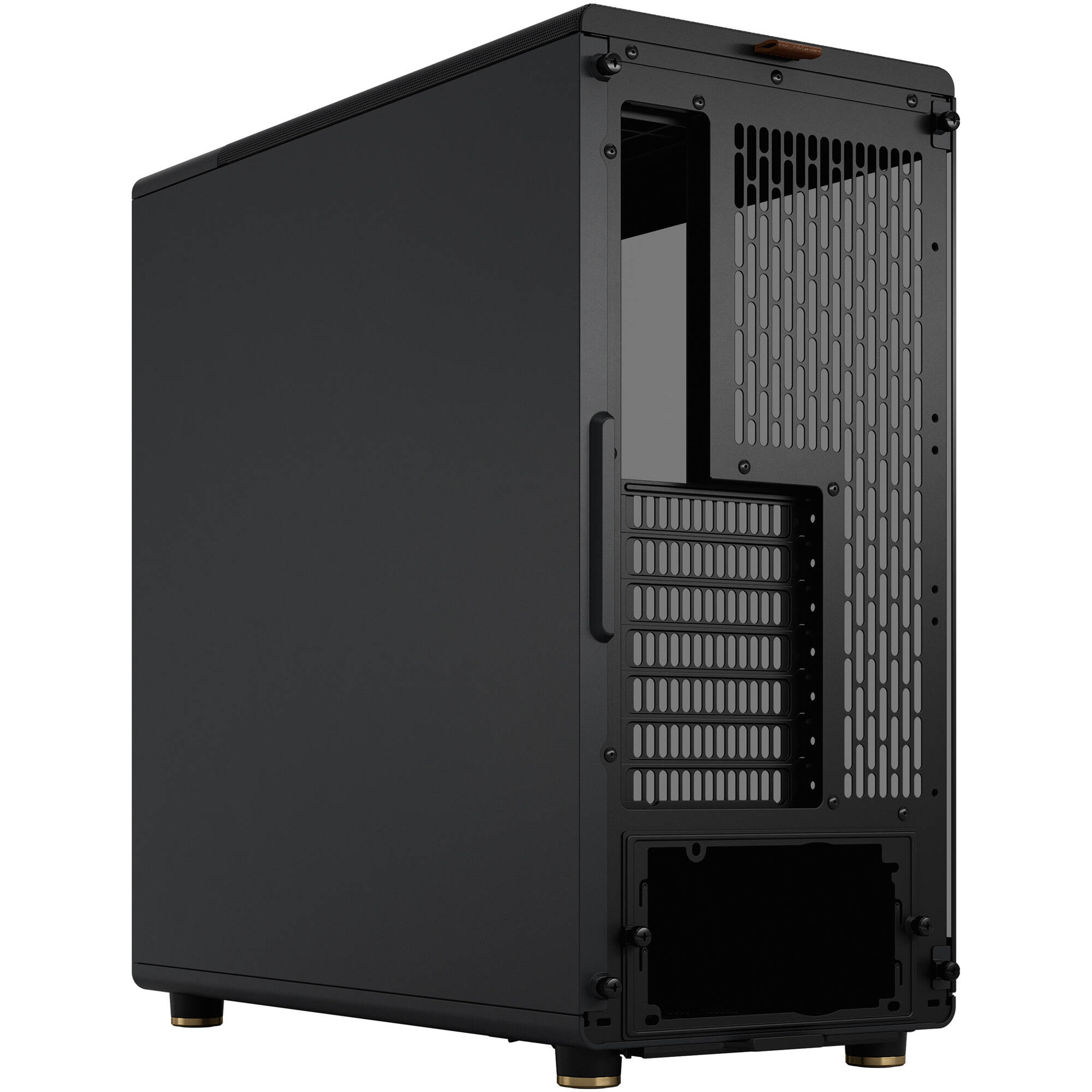 Fractal Design North Black Walnut TG mid tower case with real walnut panels and tempered glass — view 8