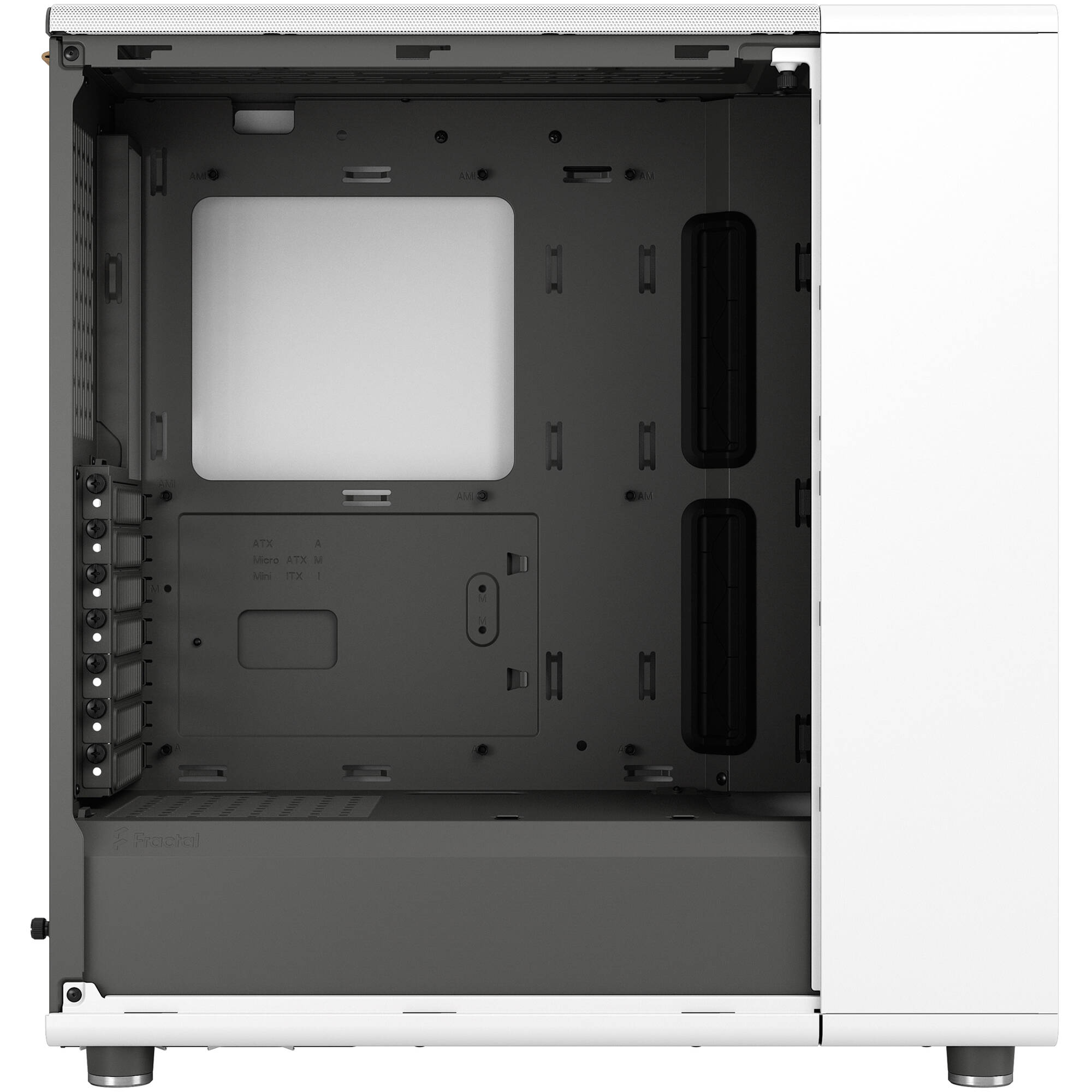 Fractal Design North White Oak Mesh ATX mid-tower case with mesh front and oak panel — view 12