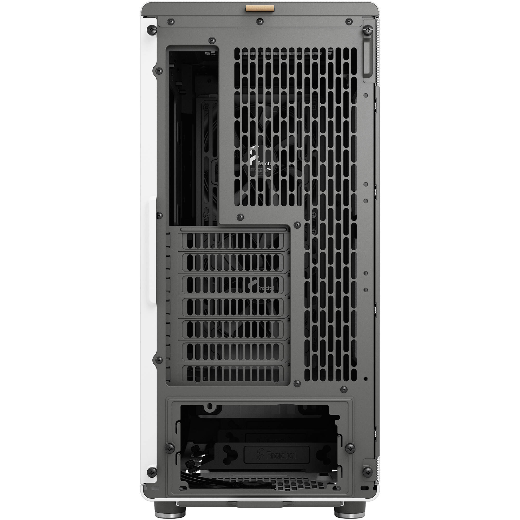 Fractal Design North White Oak Mesh ATX mid-tower case with mesh front and oak panel — view 6
