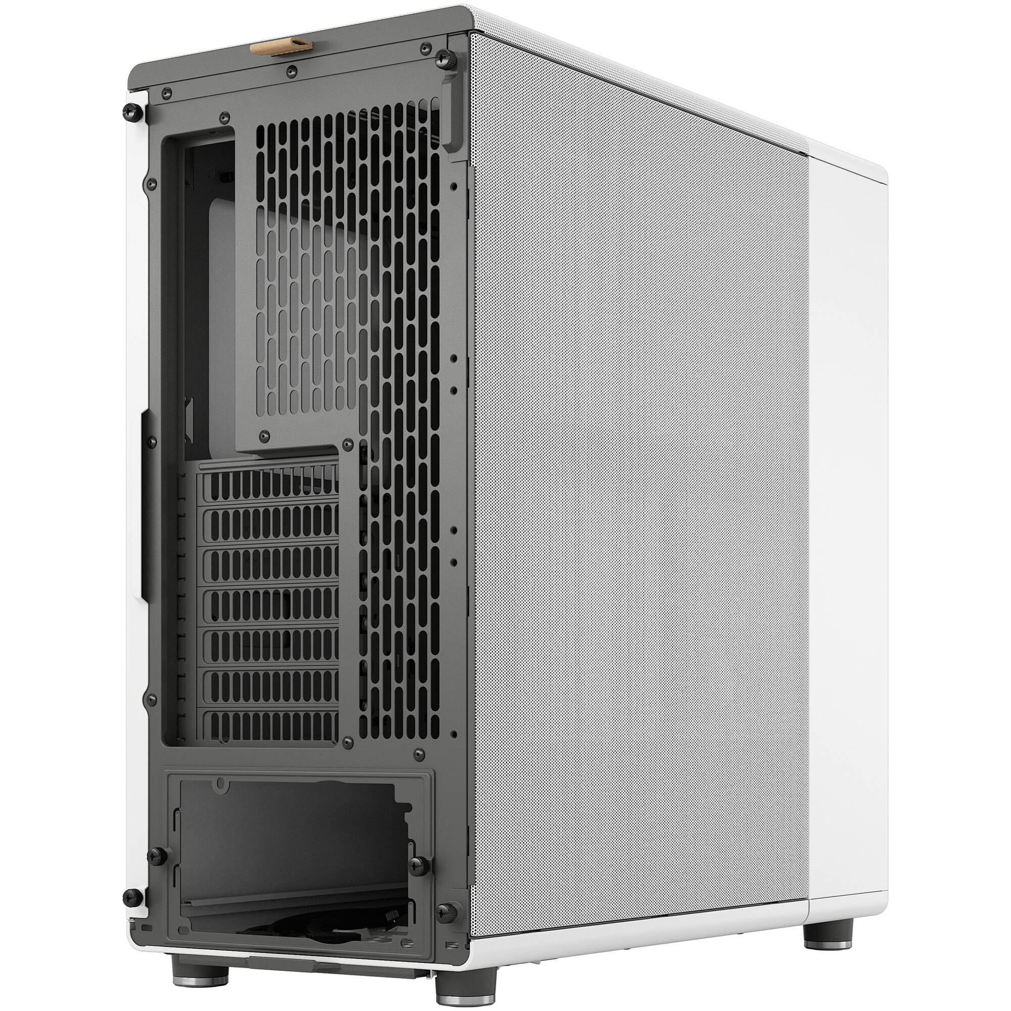 Fractal Design North White Oak Mesh ATX mid-tower case with mesh front and oak panel — view 7