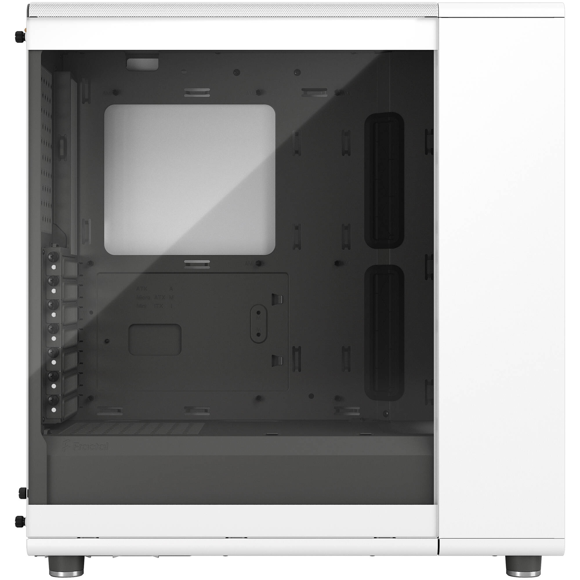 Fractal Design North White Oak TG mid-tower PC case with tempered glass side panel and oak accents — view 10