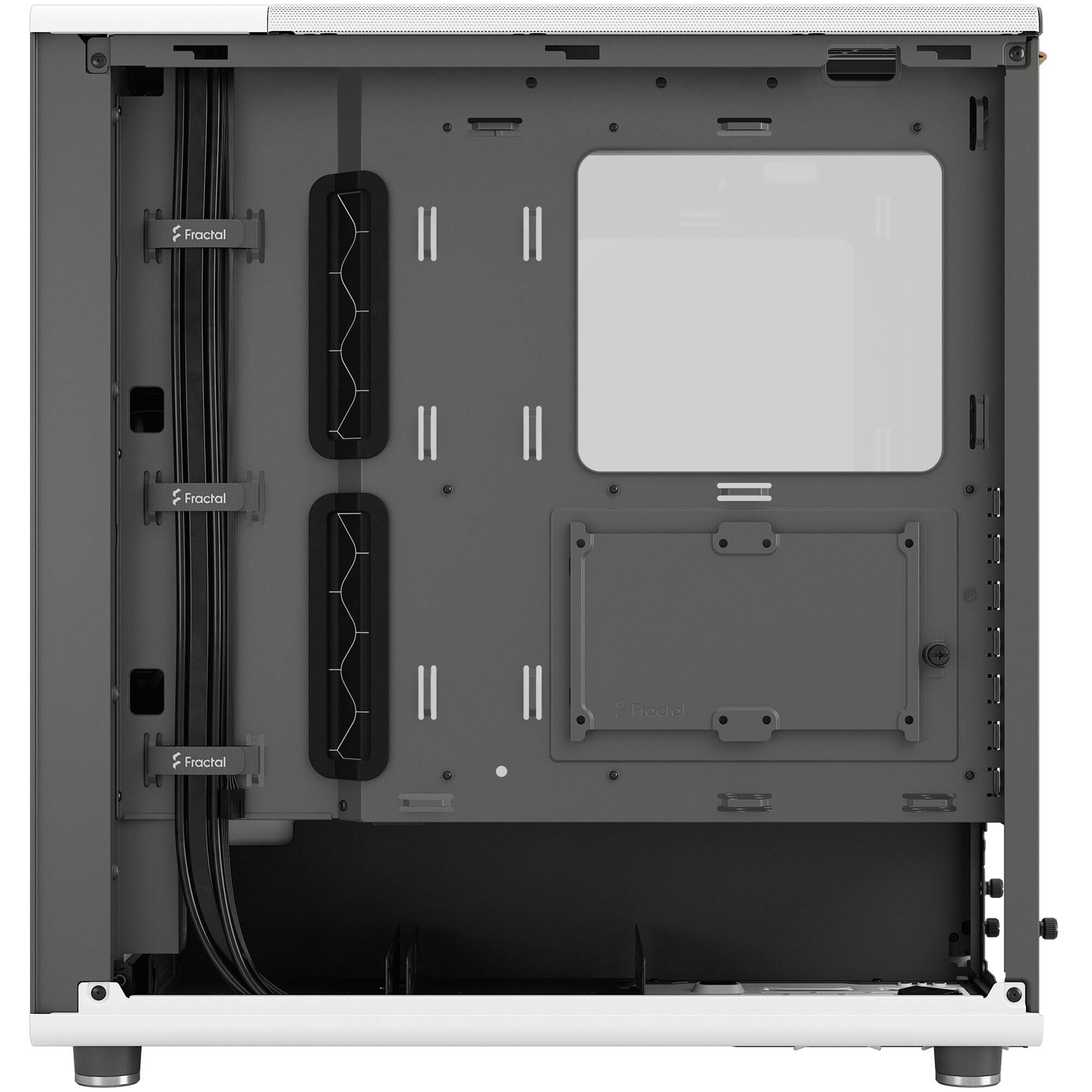 Fractal Design North White Oak TG mid-tower PC case with tempered glass side panel and oak accents — view 13