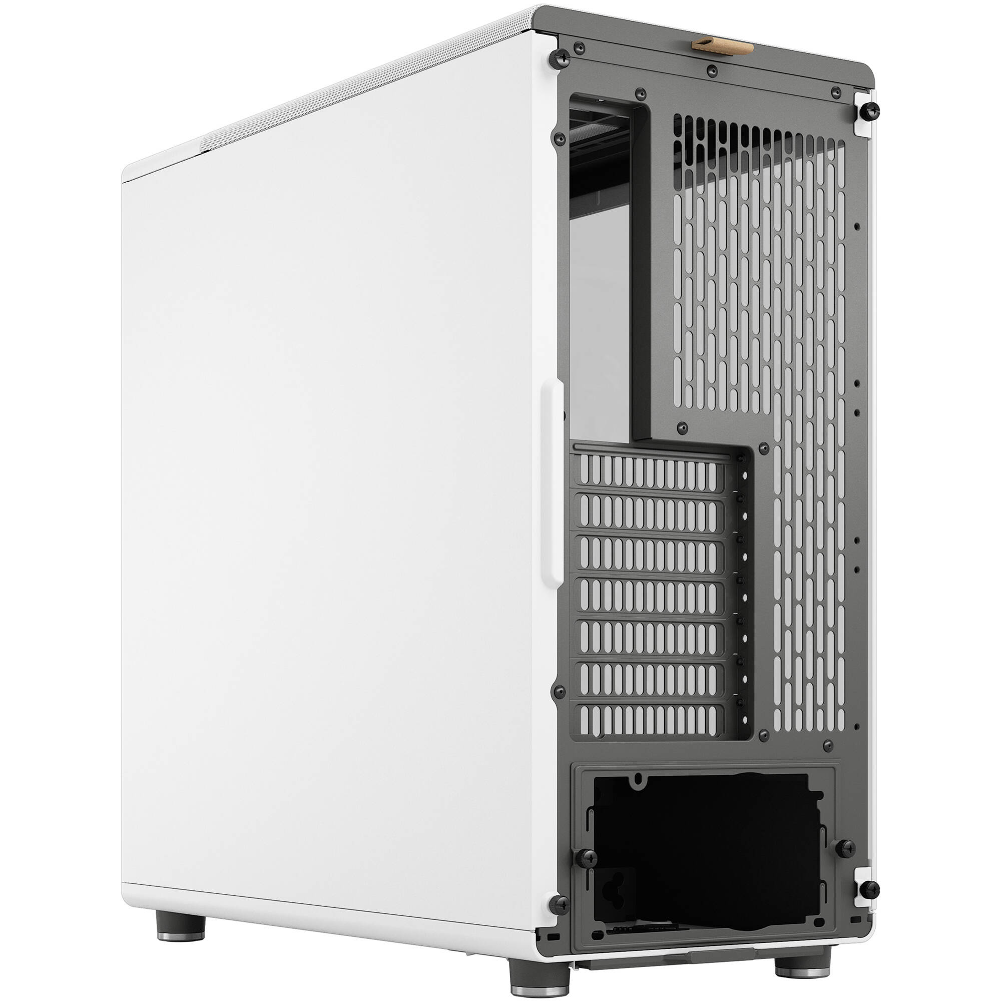 Fractal Design North White Oak TG mid-tower PC case with tempered glass side panel and oak accents — view 8