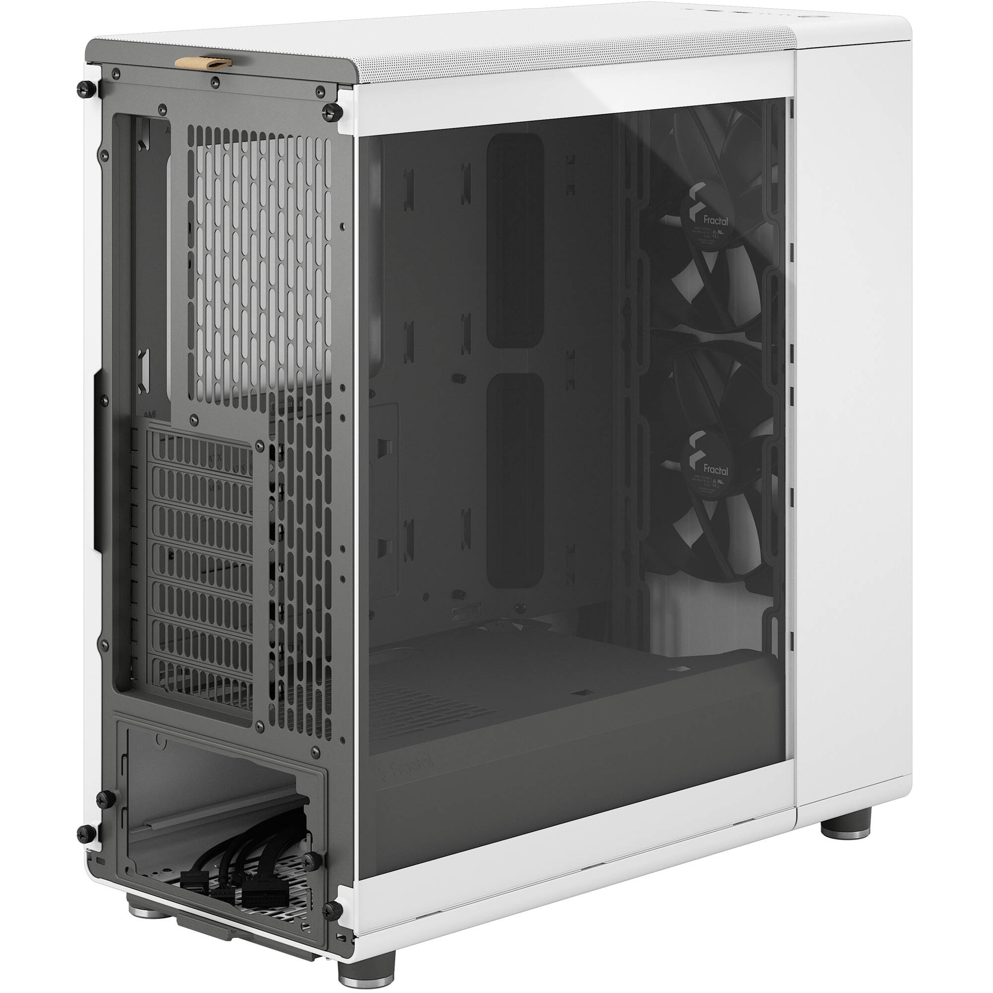 Fractal Design North White Oak TG mid-tower PC case with tempered glass side panel and oak accents — view 9