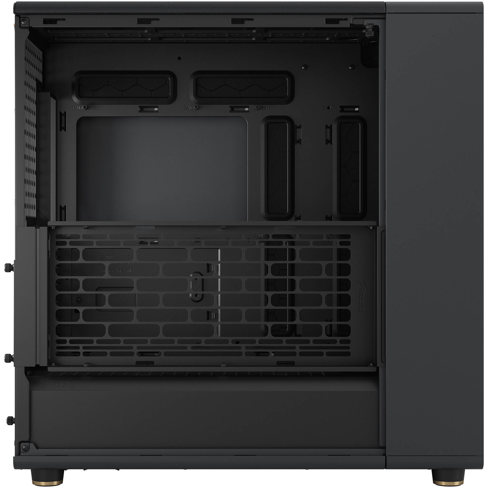 Fractal Design North XL Black Mesh PC case with wood front panel and mesh ventilation — view 10
