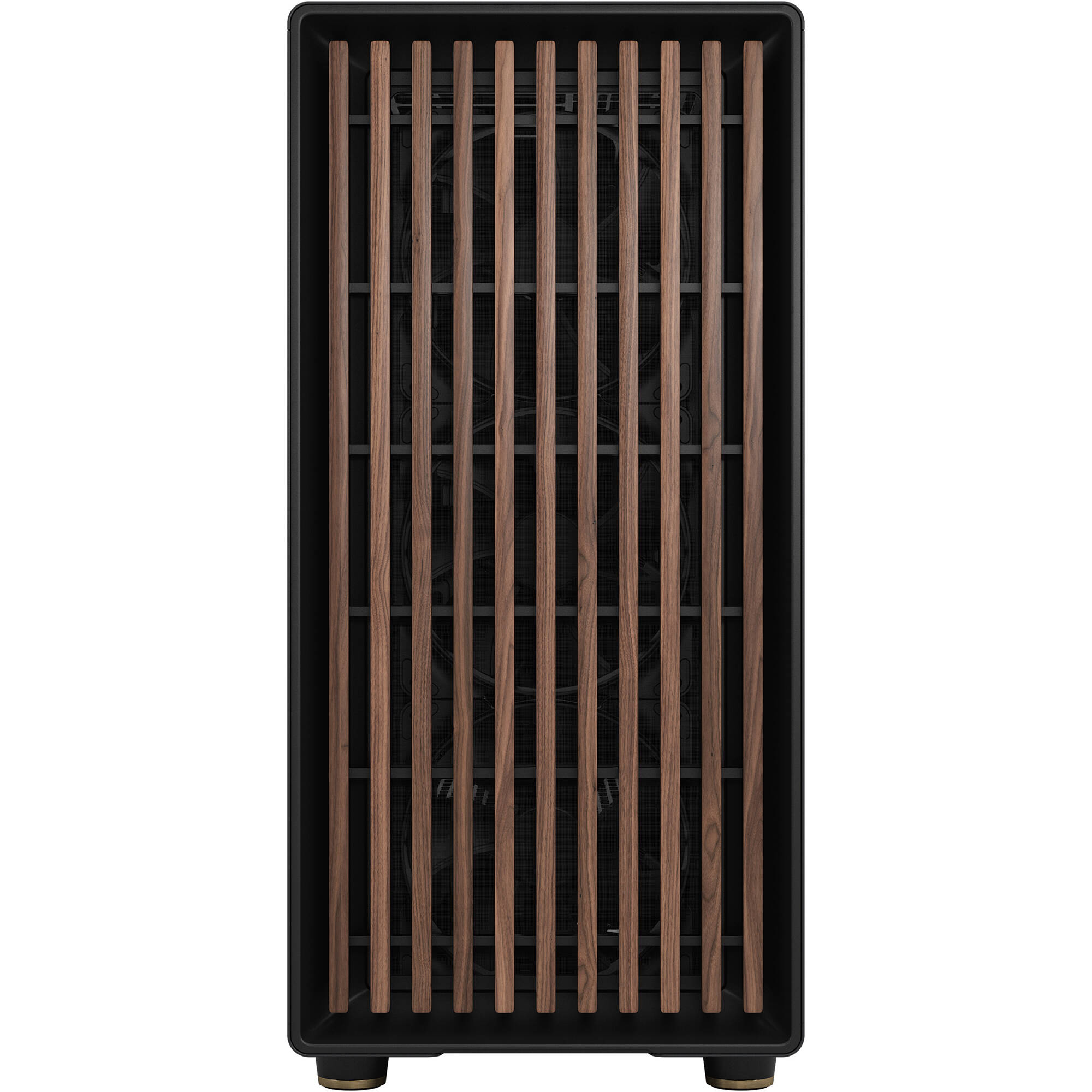 Fractal Design North XL Black Mesh PC case with wood front panel and mesh ventilation — view 2