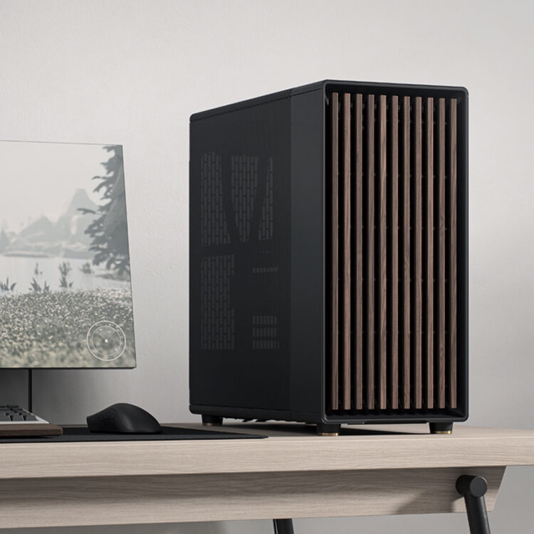 Fractal Design North XL Black Mesh PC case with wood front panel and mesh ventilation — view 24