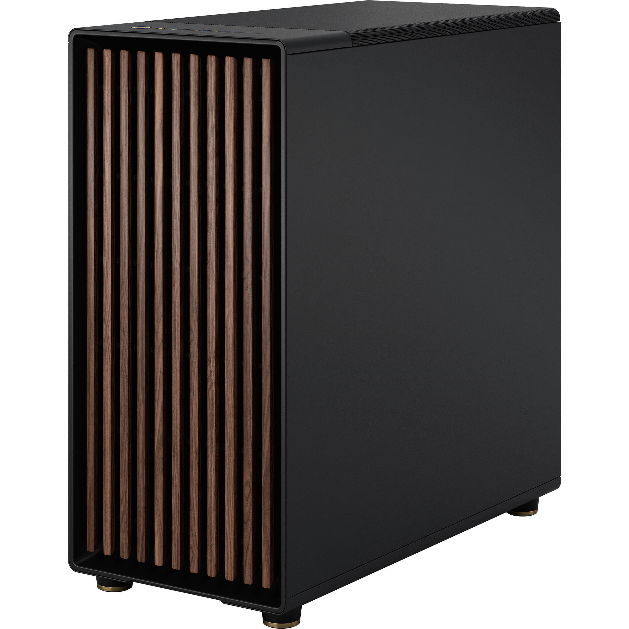 Fractal Design North XL Black Mesh PC case with wood front panel and mesh ventilation — view 4
