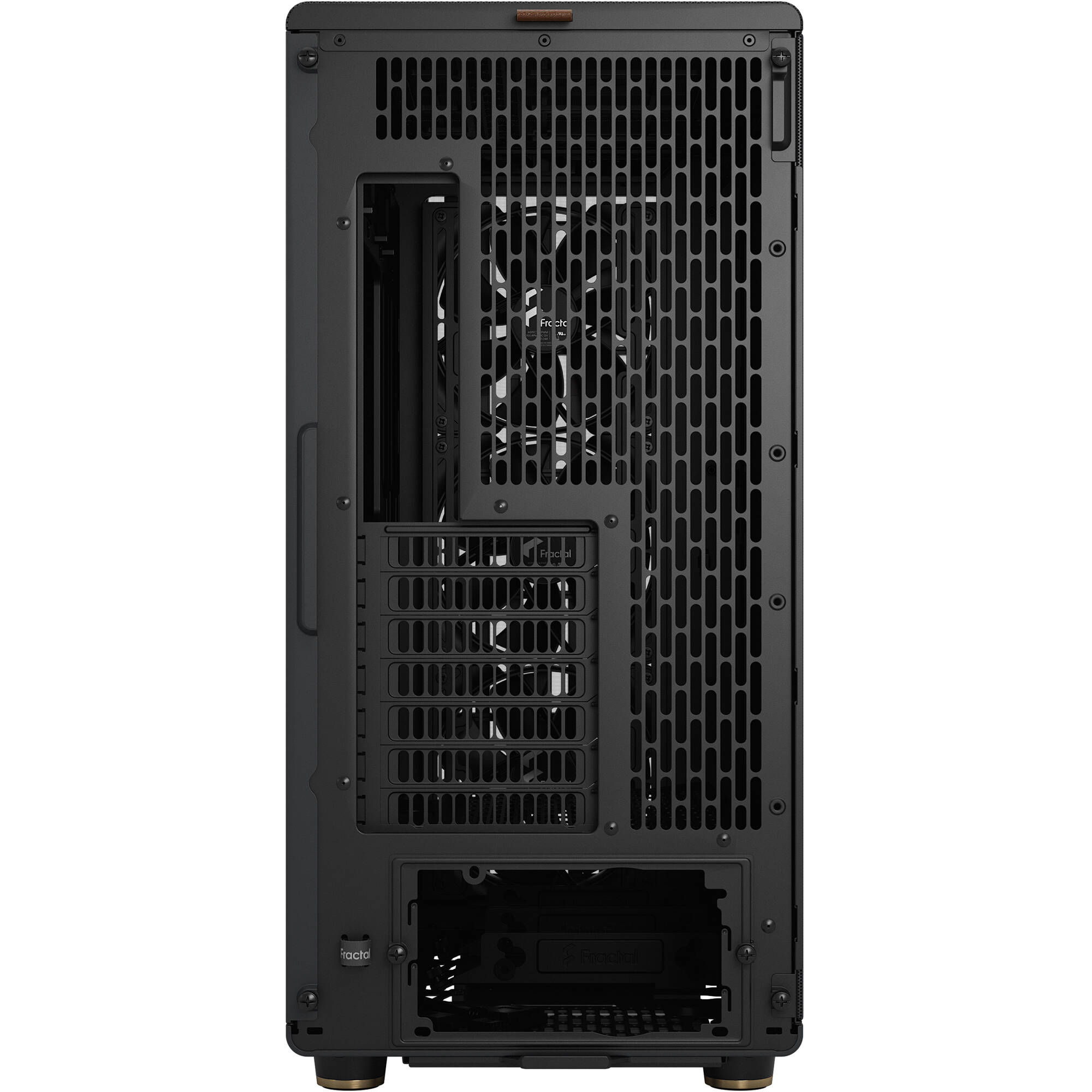 Fractal Design North XL Black Mesh PC case with wood front panel and mesh ventilation — view 6