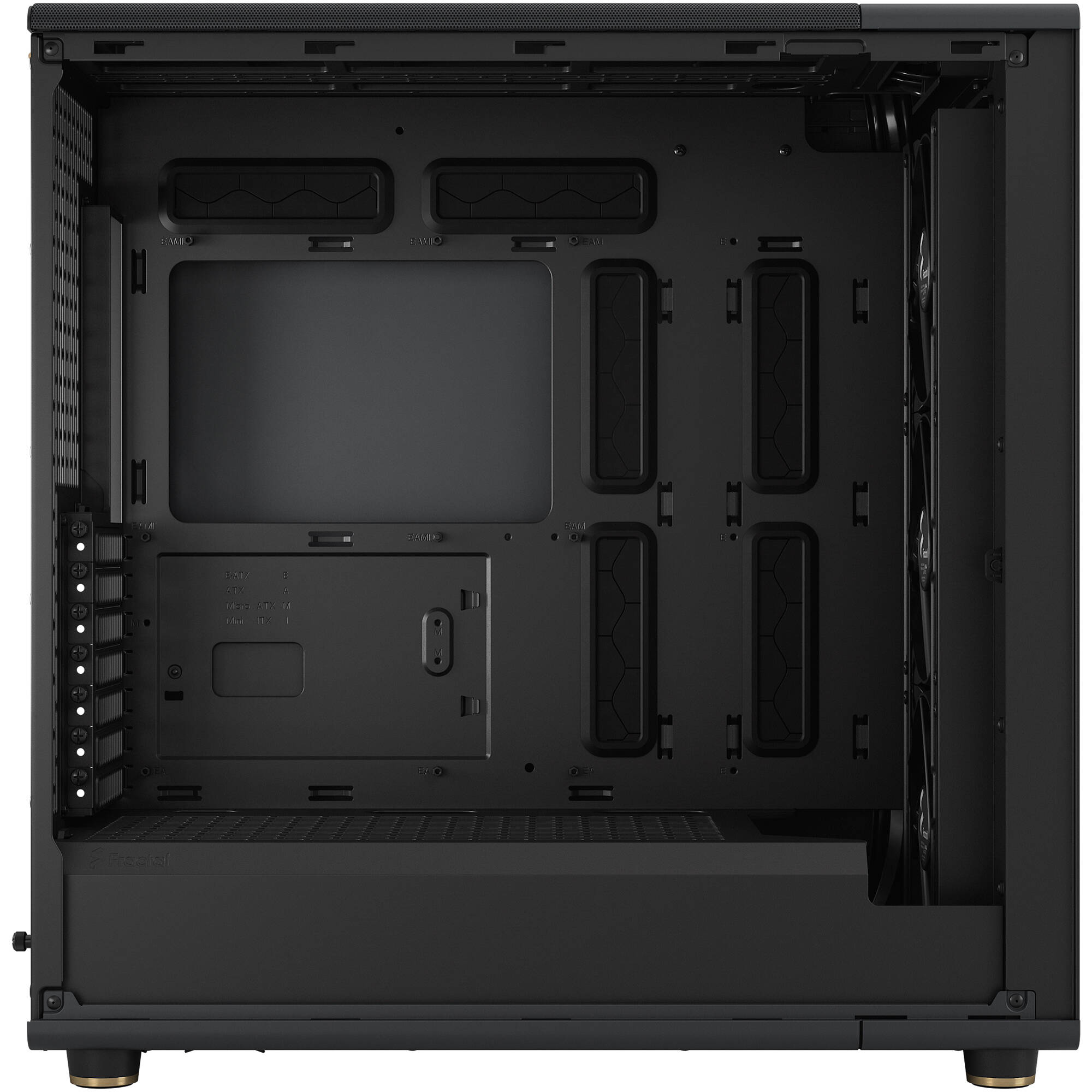 Fractal Design North XL Black DTG full tower case with mesh front and wood panel accents — view 10