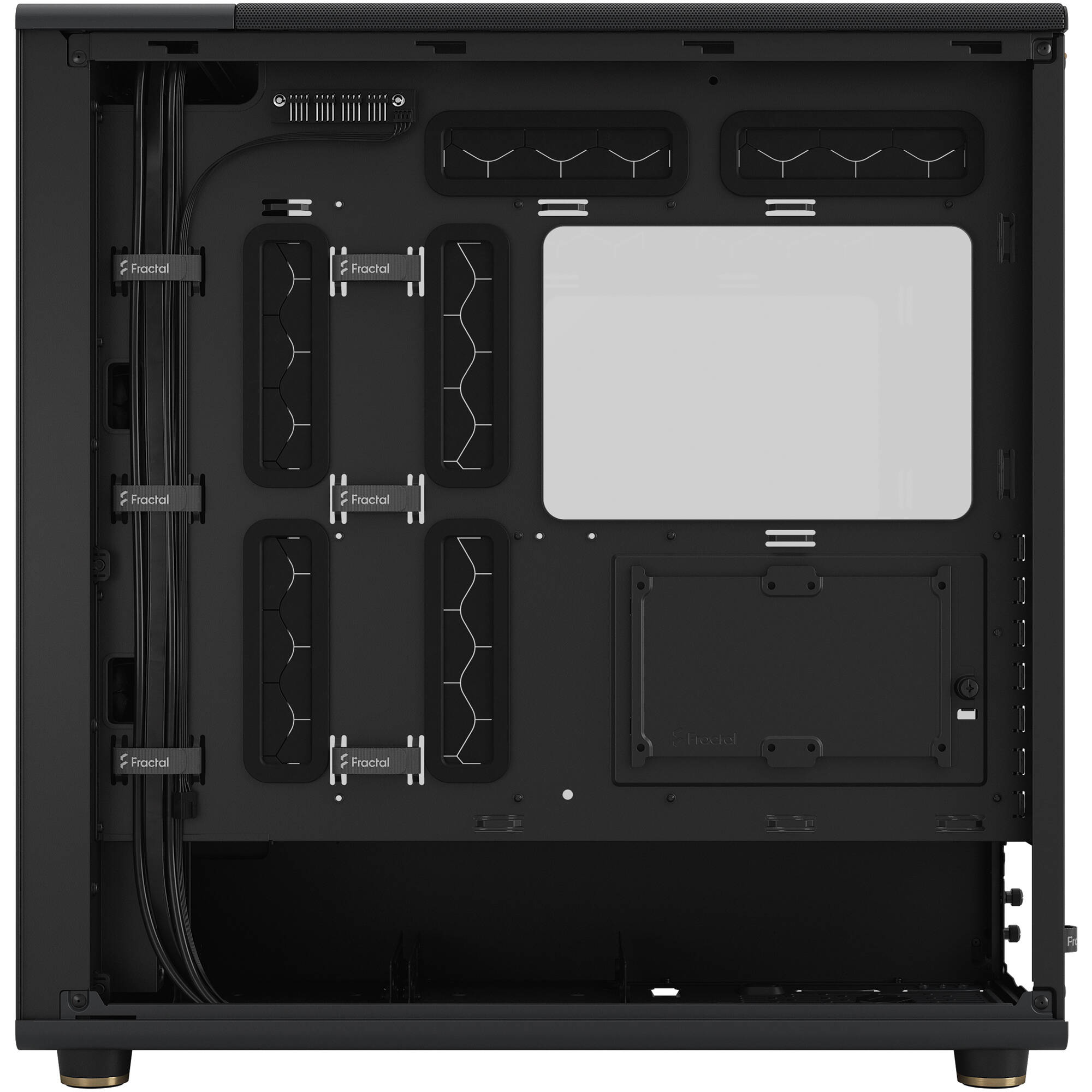 Fractal Design North XL Black DTG full tower case with mesh front and wood panel accents — view 11