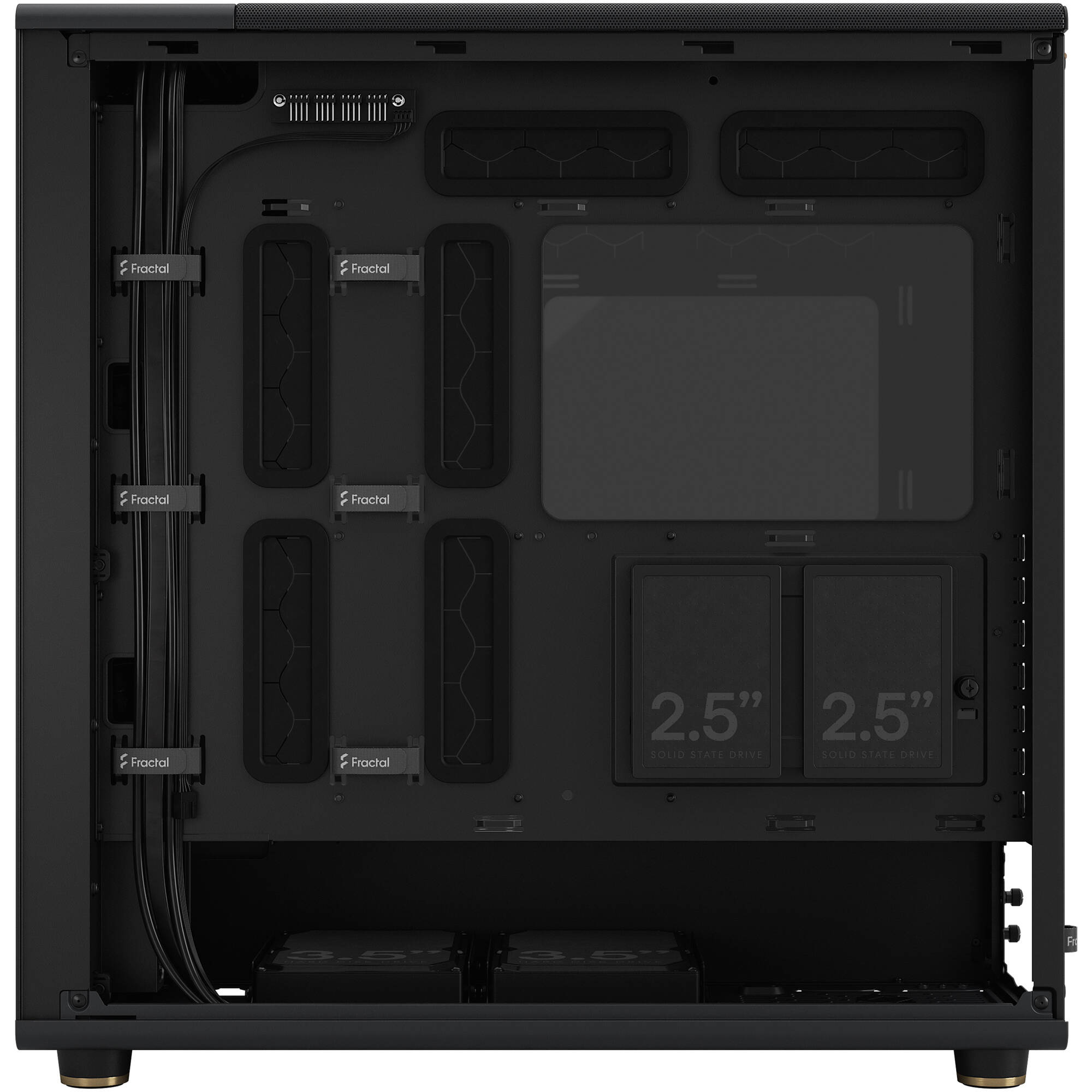 Fractal Design North XL Black DTG full tower case with mesh front and wood panel accents — view 14