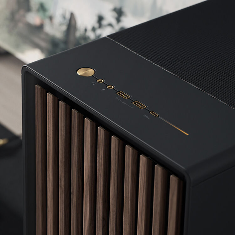 Fractal Design North XL Black DTG full tower case with mesh front and wood panel accents — view 15