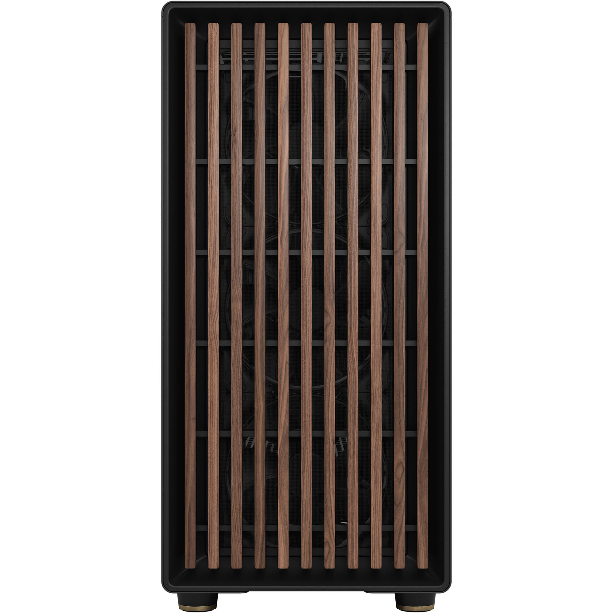 Fractal Design North XL Black DTG full tower case with mesh front and wood panel accents — view 2