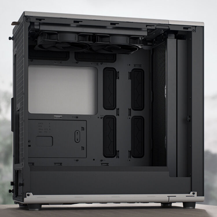 Fractal Design North XL Black DTG full tower case with mesh front and wood panel accents — view 22