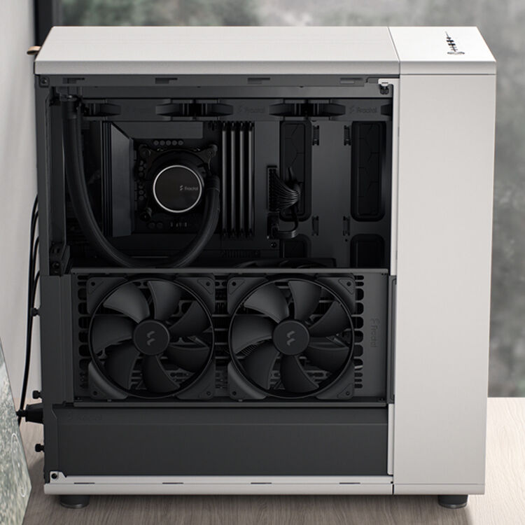 Fractal Design North XL Black DTG full tower case with mesh front and wood panel accents — view 23
