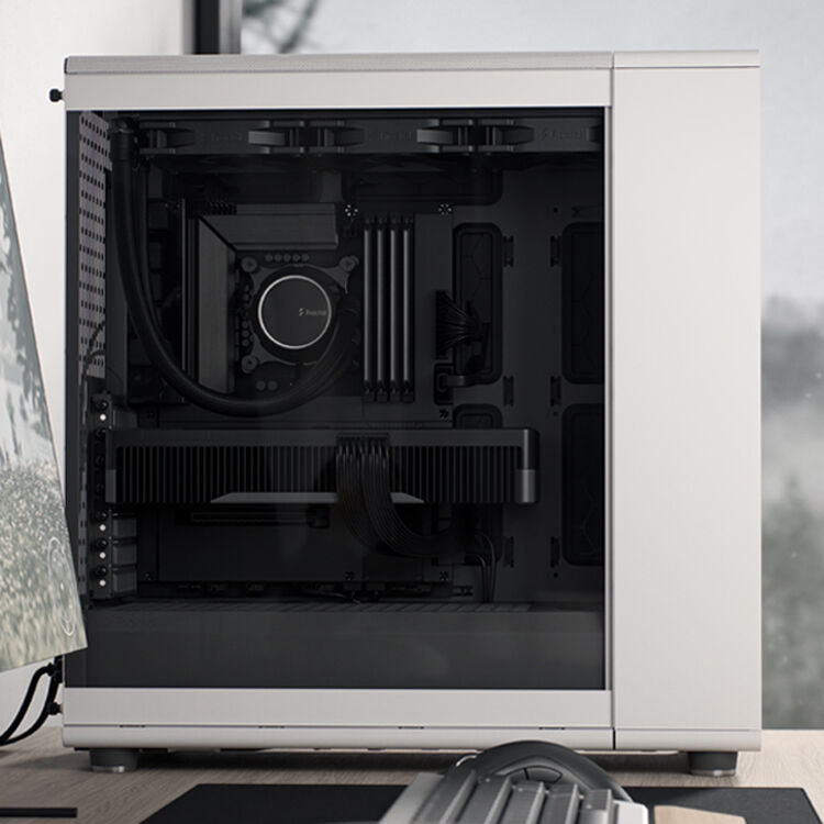 Fractal Design North XL Black DTG full tower case with mesh front and wood panel accents — view 24