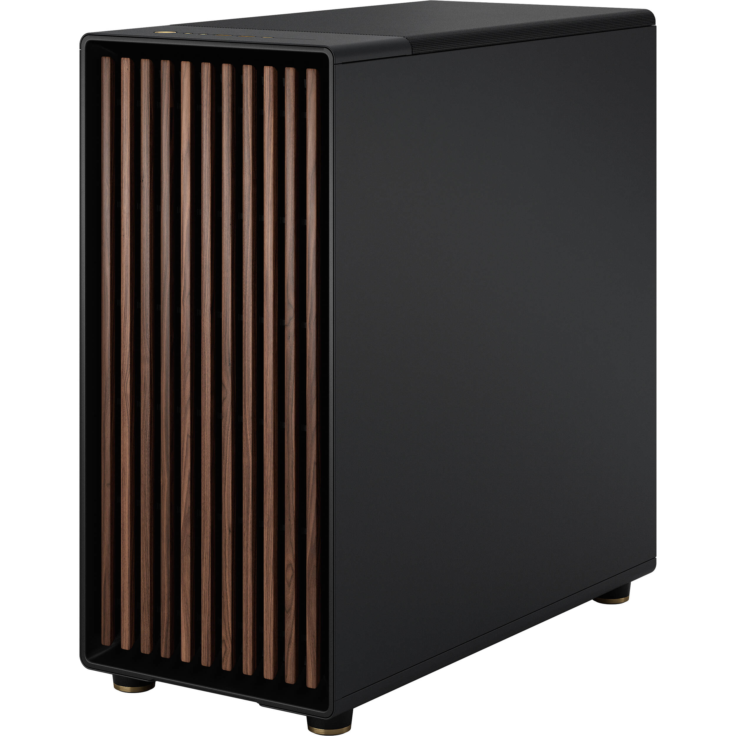 Fractal Design North XL Black DTG full tower case with mesh front and wood panel accents — view 4