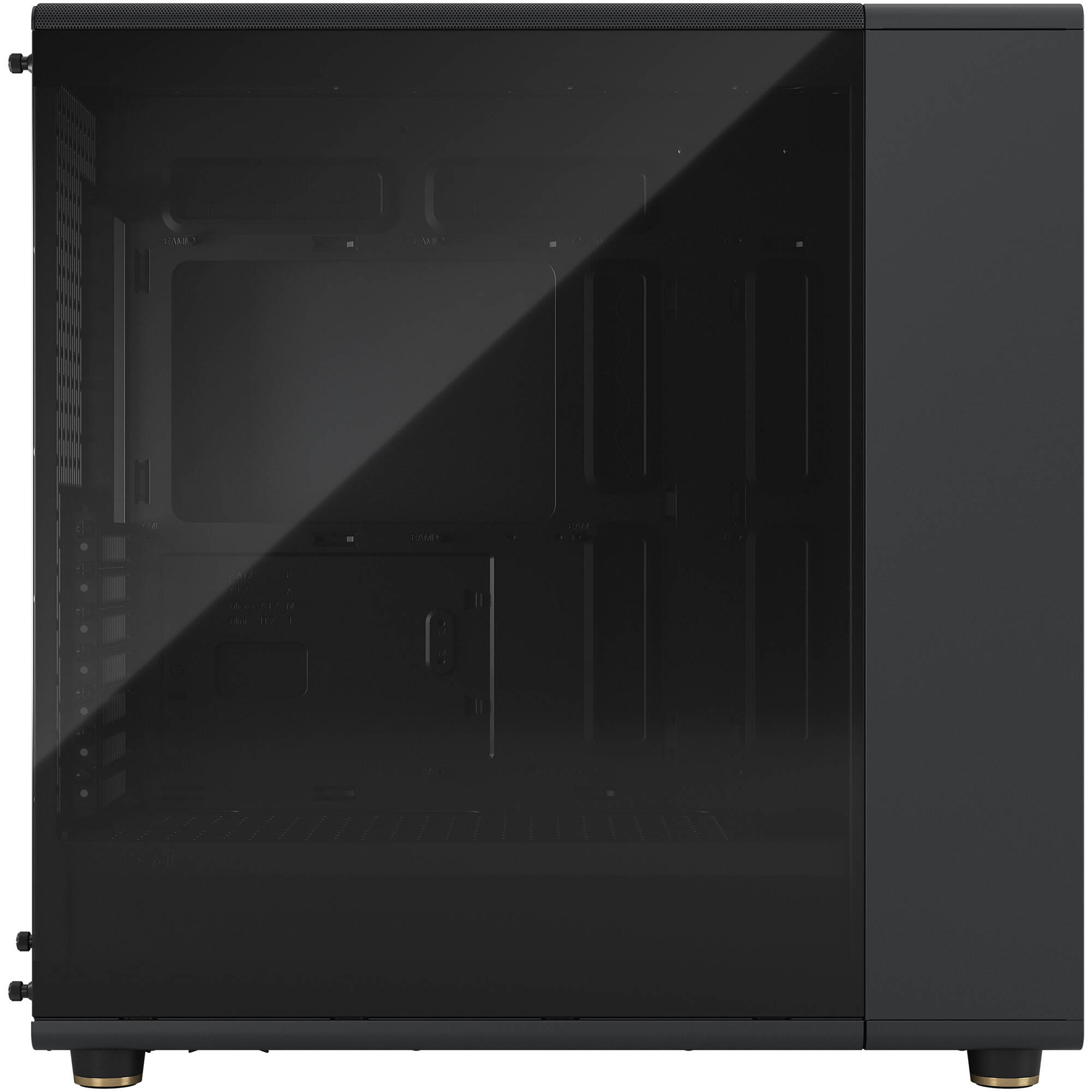 Fractal Design North XL Black DTG full tower case with mesh front and wood panel accents — view 9