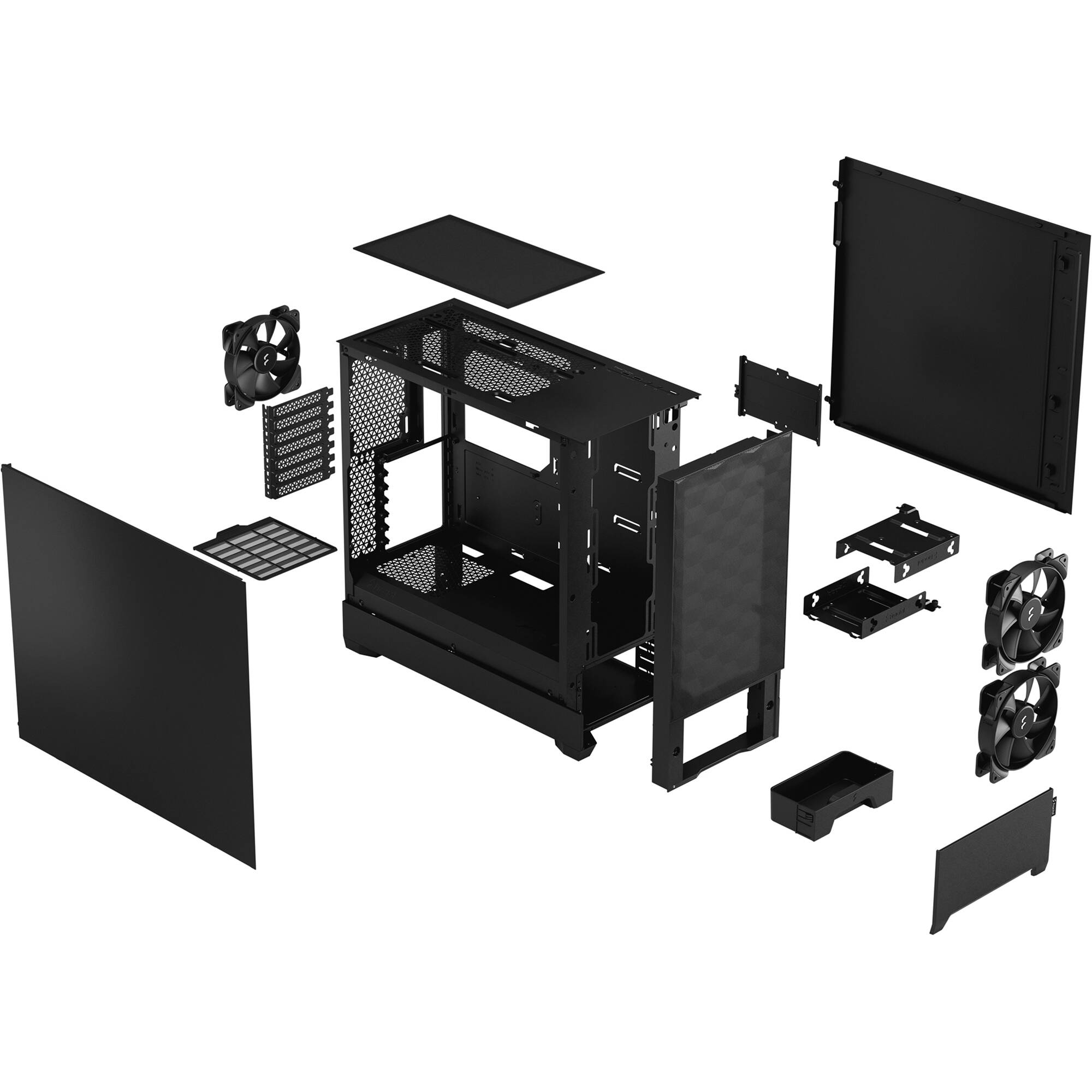 Fractal Design Pop Air Black ATX Solid mid-tower case with solid black side panel — view 12