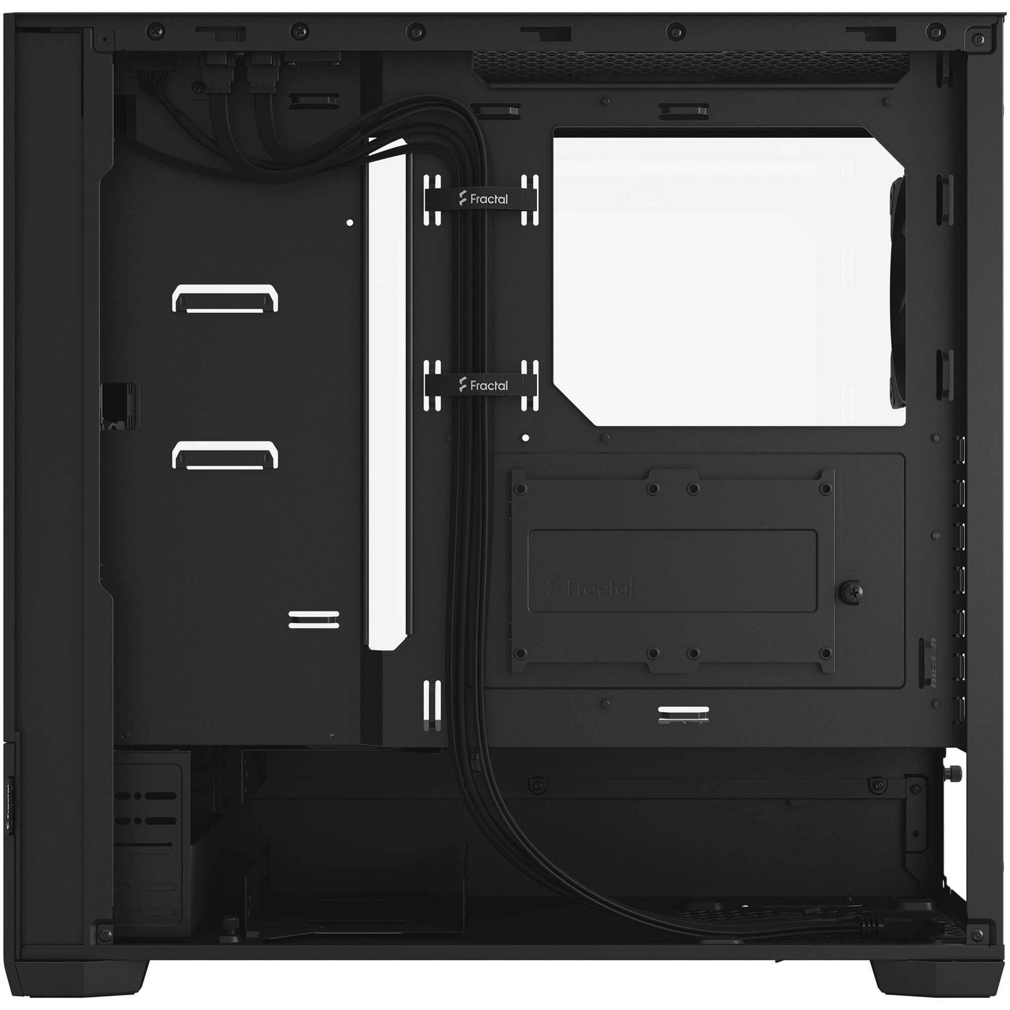 Fractal Design Pop Air Black Clear TG mid-tower case with black finish and tempered glass side panel — view 10