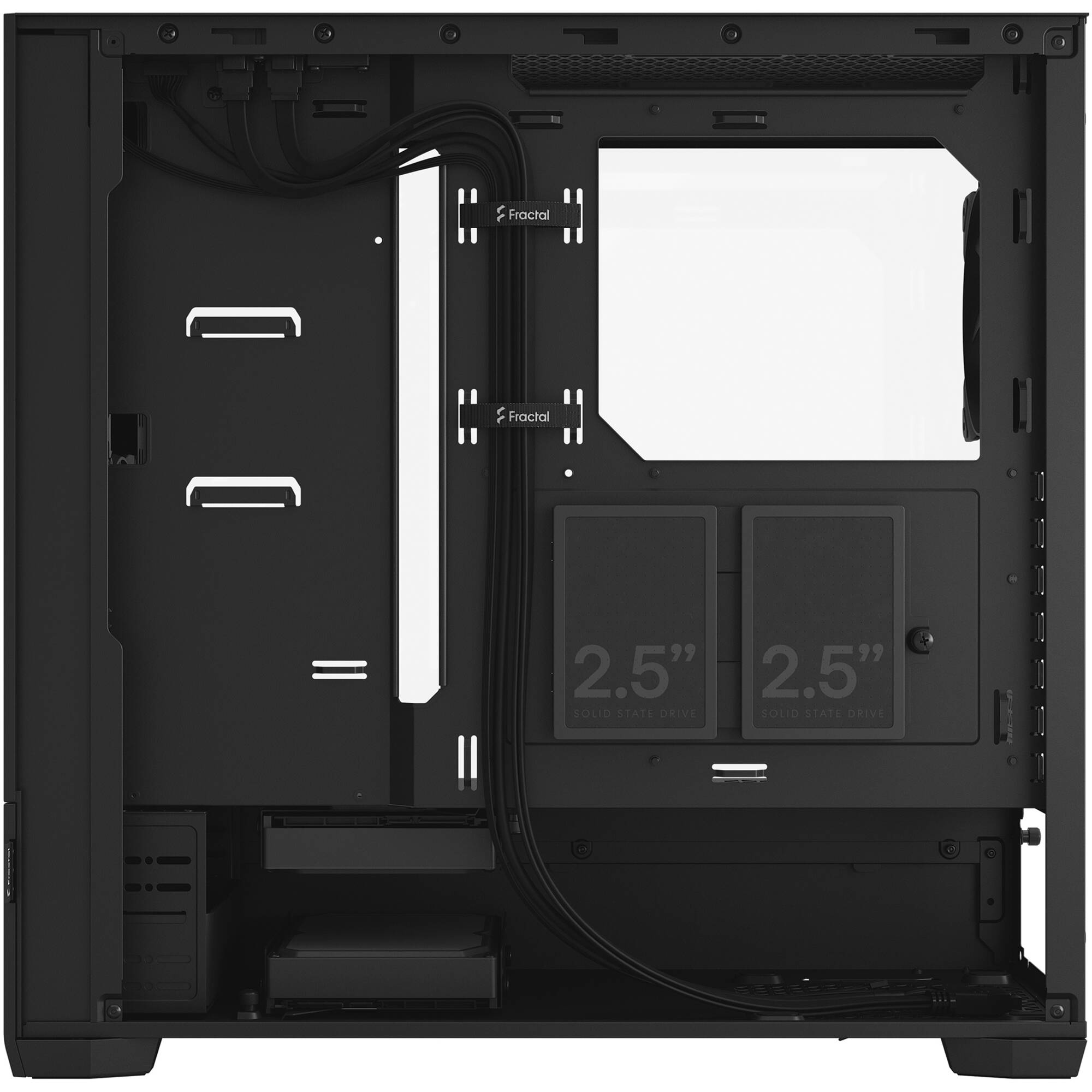 Fractal Design Pop Air Black Clear TG mid-tower case with black finish and tempered glass side panel — view 11