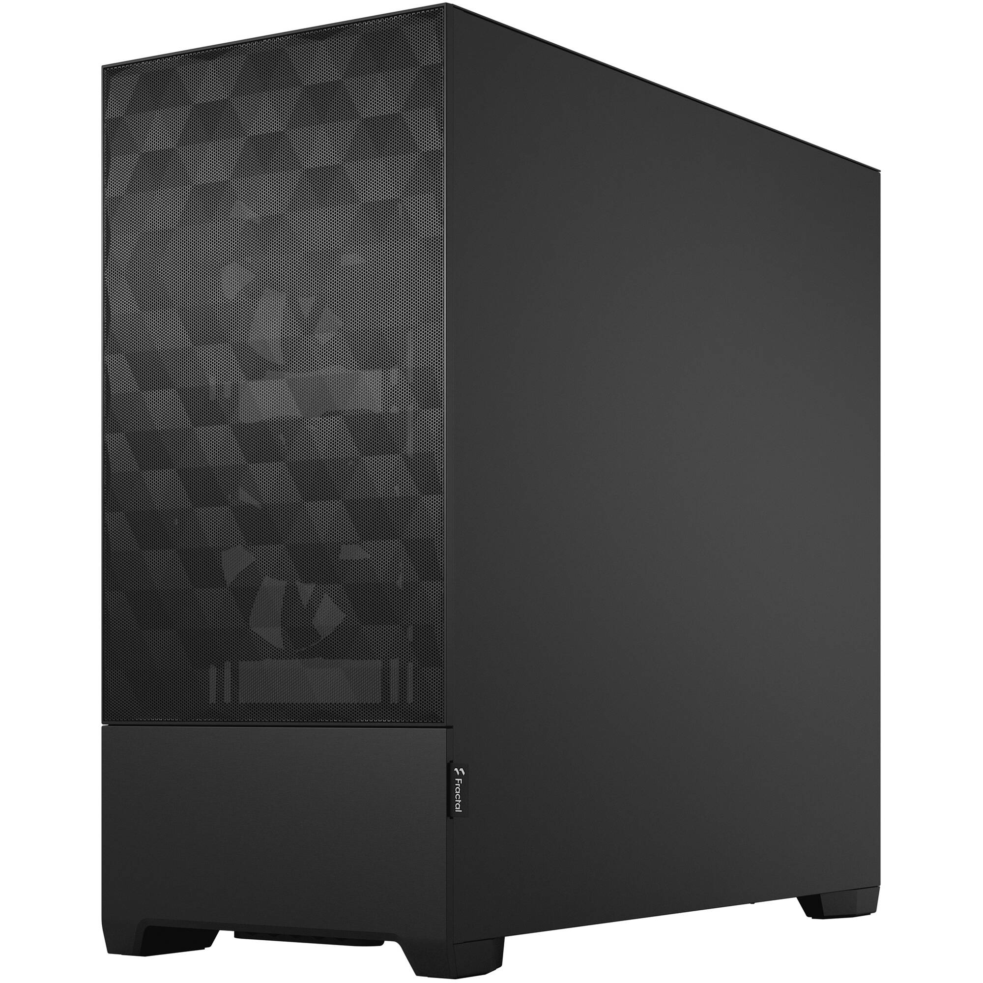 Fractal Design Pop Air Black Clear TG mid-tower case with black finish and tempered glass side panel — view 3