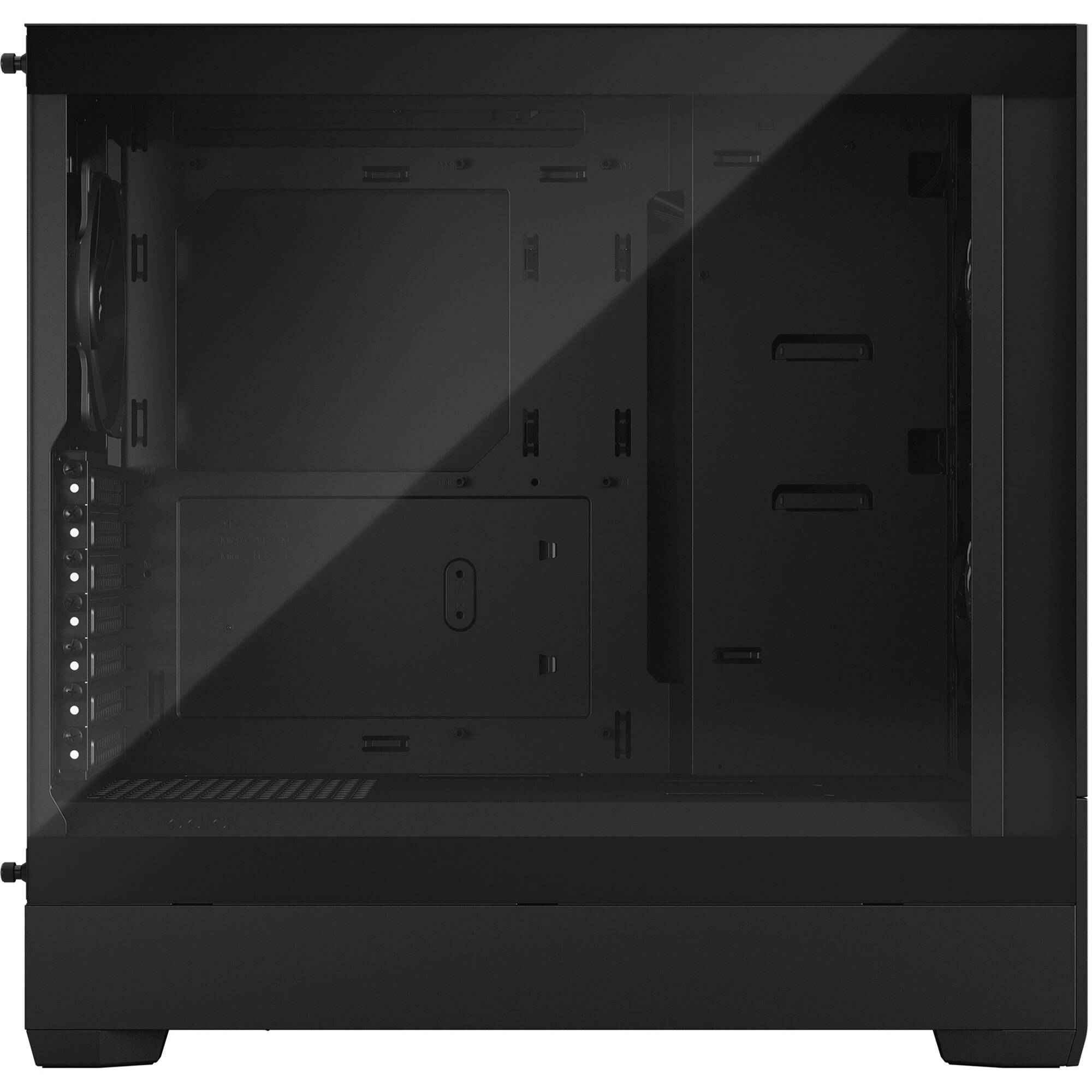 Fractal Design Pop Air Black Clear TG mid-tower case with black finish and tempered glass side panel — view 8