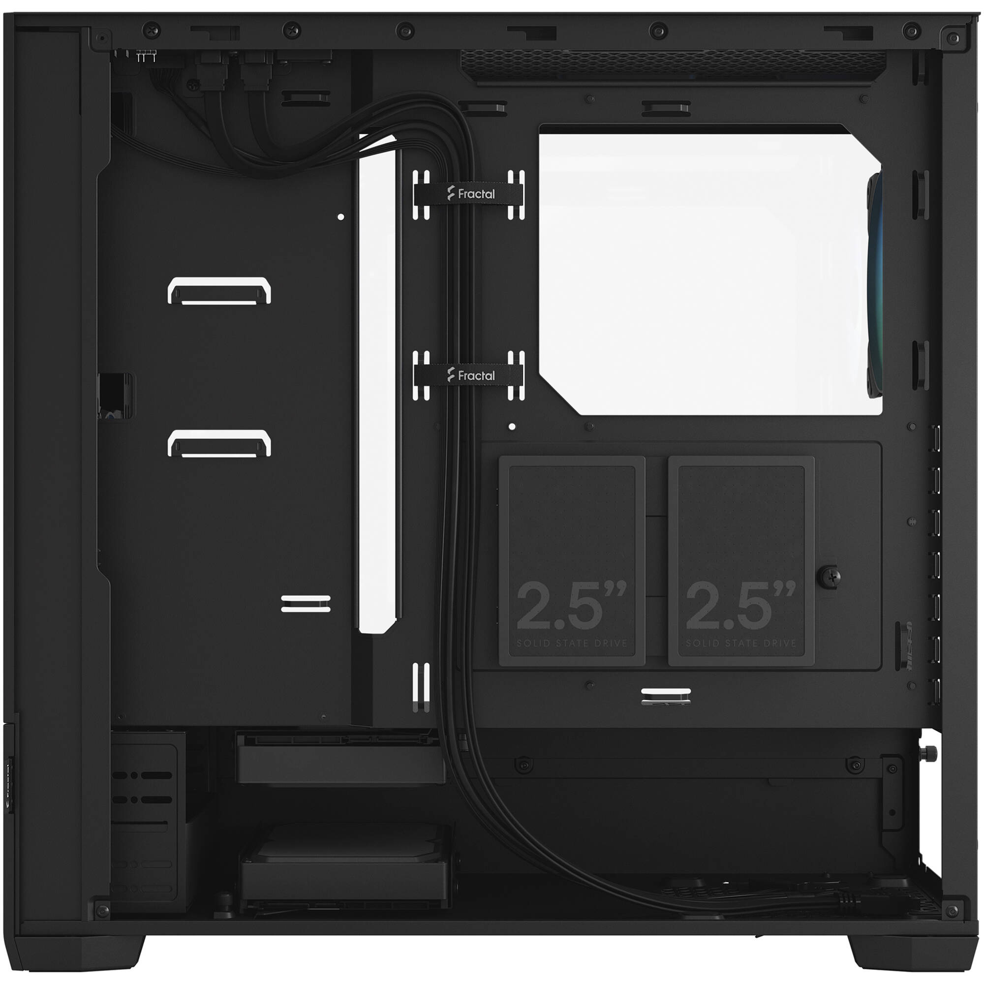 Fractal Design Pop Air RGB Black Clear TG mid tower PC case with tempered glass side panel and RGB lighting — view 11