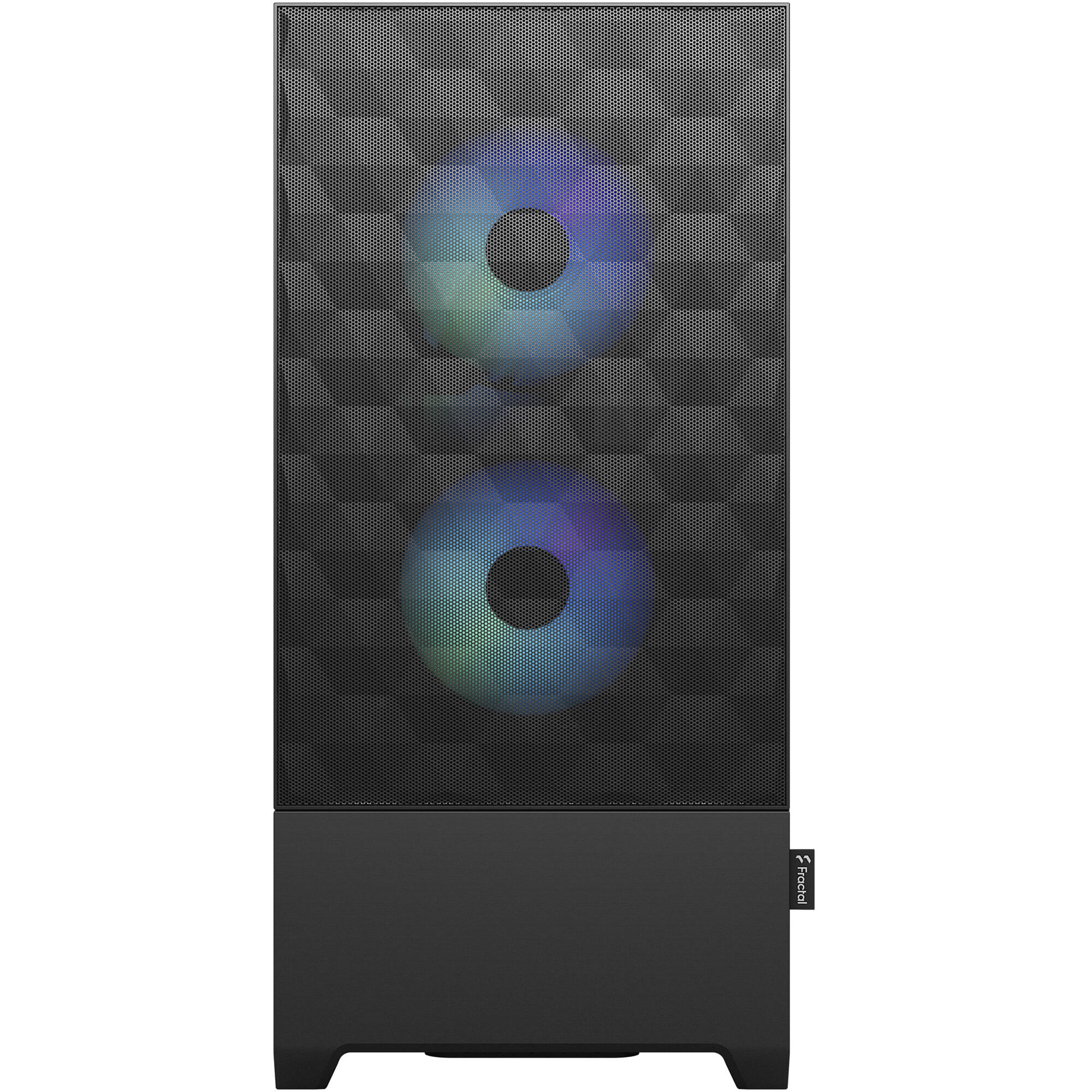 Fractal Design Pop Air RGB Black Clear TG mid tower PC case with tempered glass side panel and RGB lighting — view 2