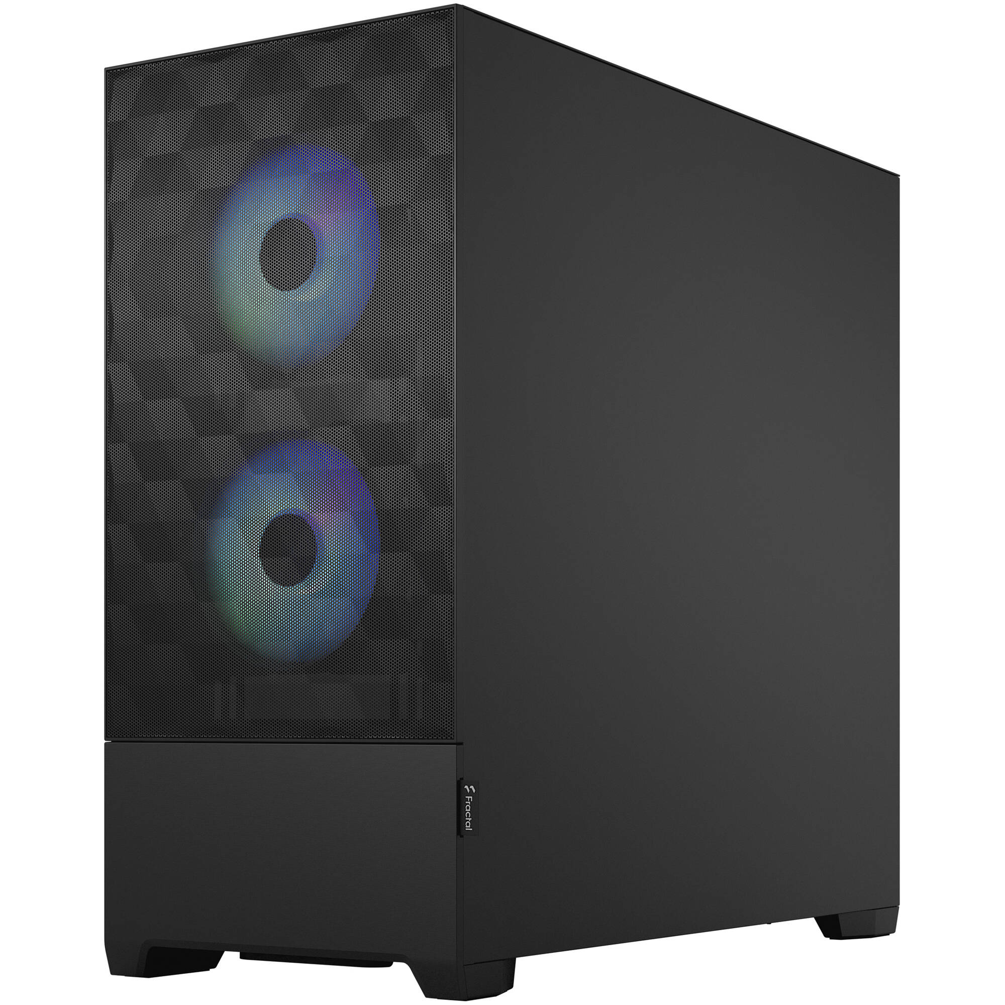 Fractal Design Pop Air RGB Black Clear TG mid tower PC case with tempered glass side panel and RGB lighting — view 3