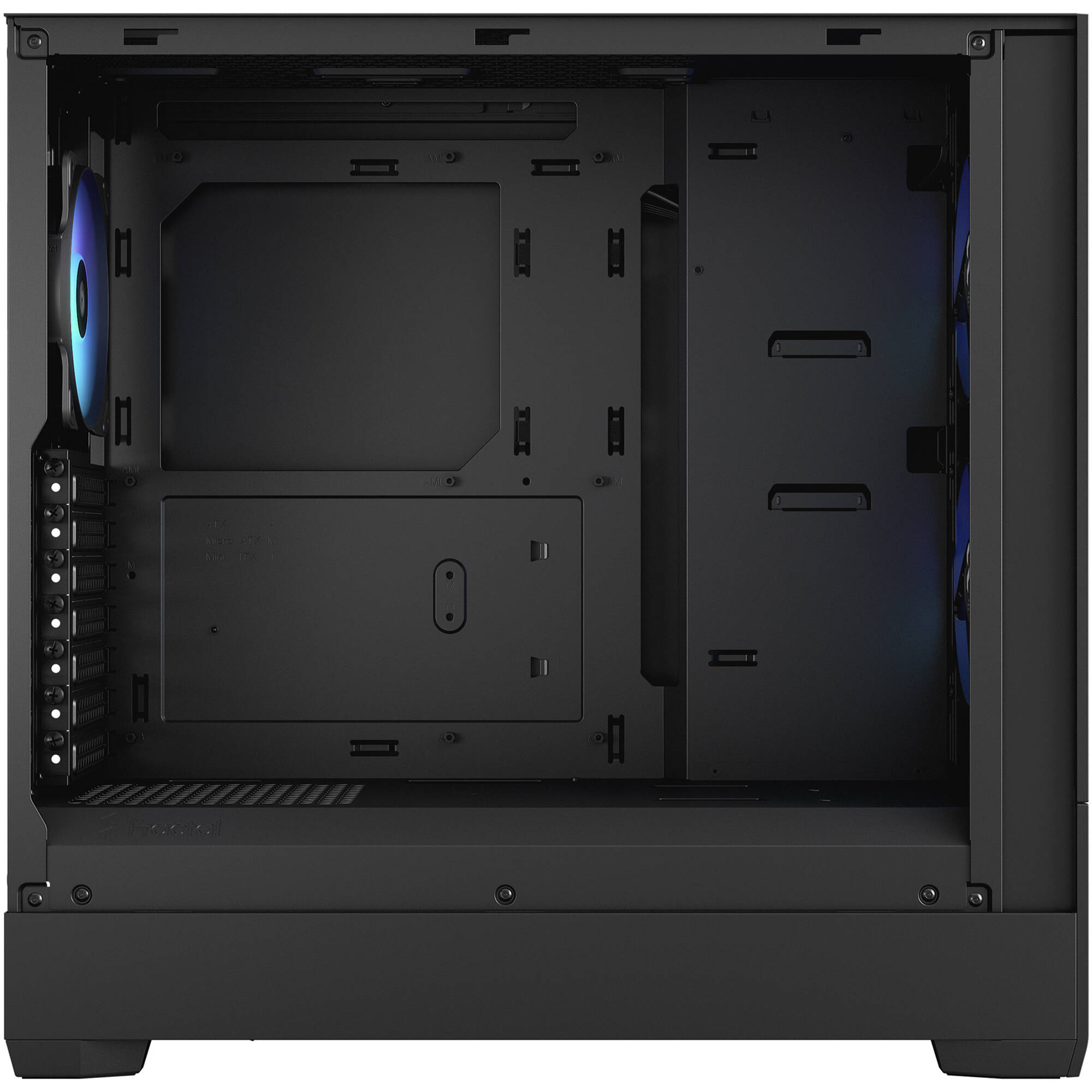 Fractal Design Pop Air RGB Black Clear TG mid tower PC case with tempered glass side panel and RGB lighting — view 9