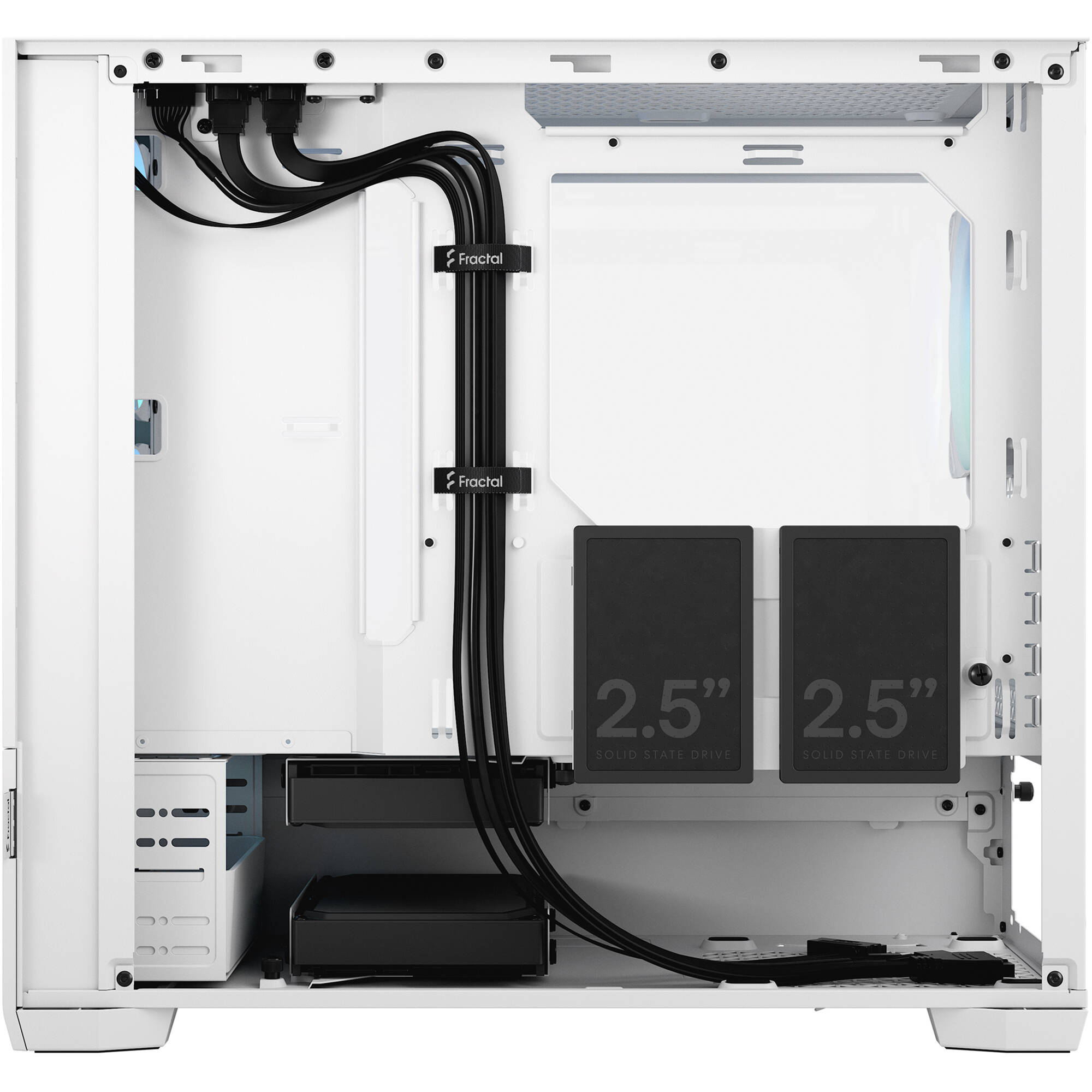 Fractal Design Pop Mini Air RGB White TG Micro-ATX case with tempered glass side panel and mesh front — view 11
