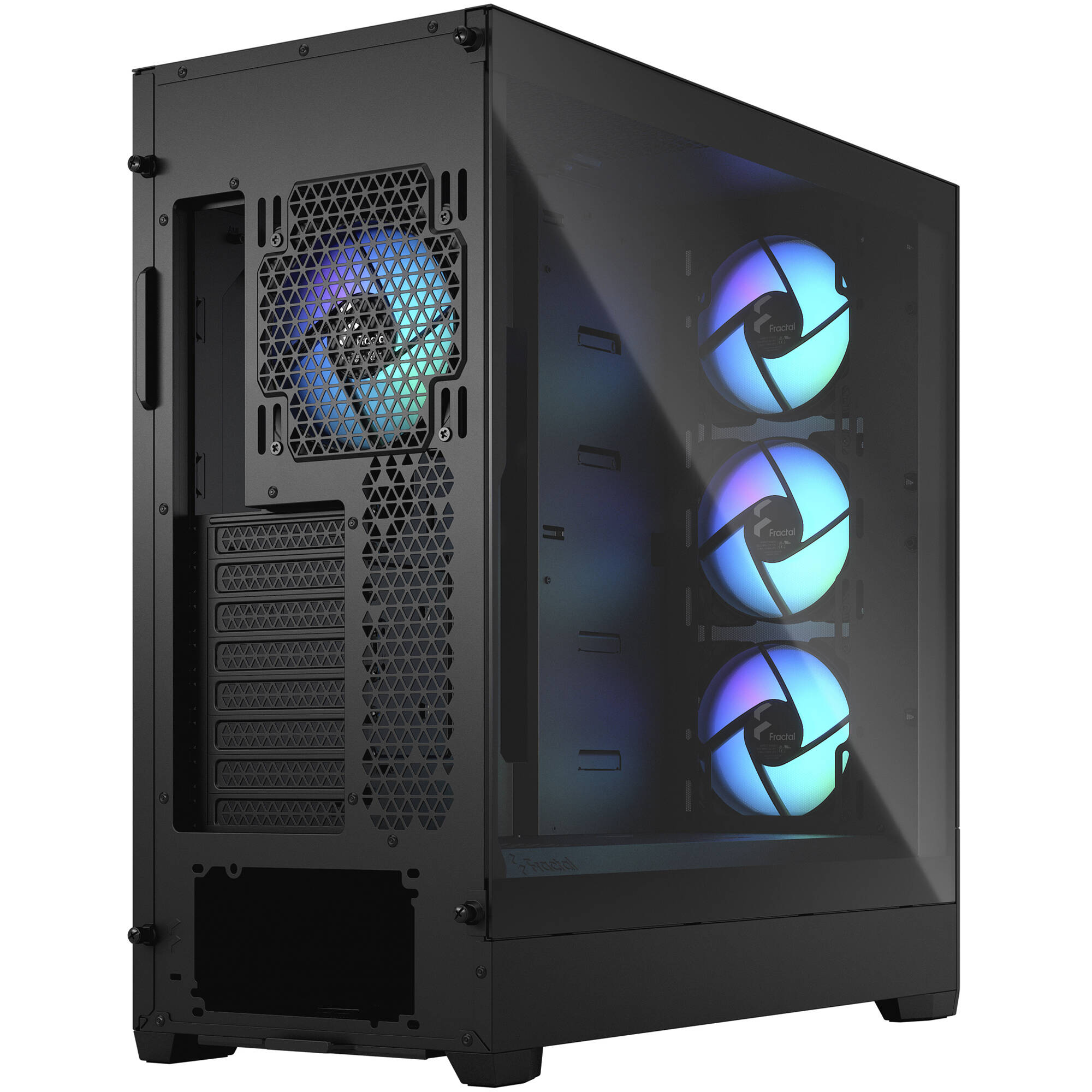Fractal Design Pop XL Air RGB Black TG full-tower PC case with mesh front and tempered glass side panel — view 6