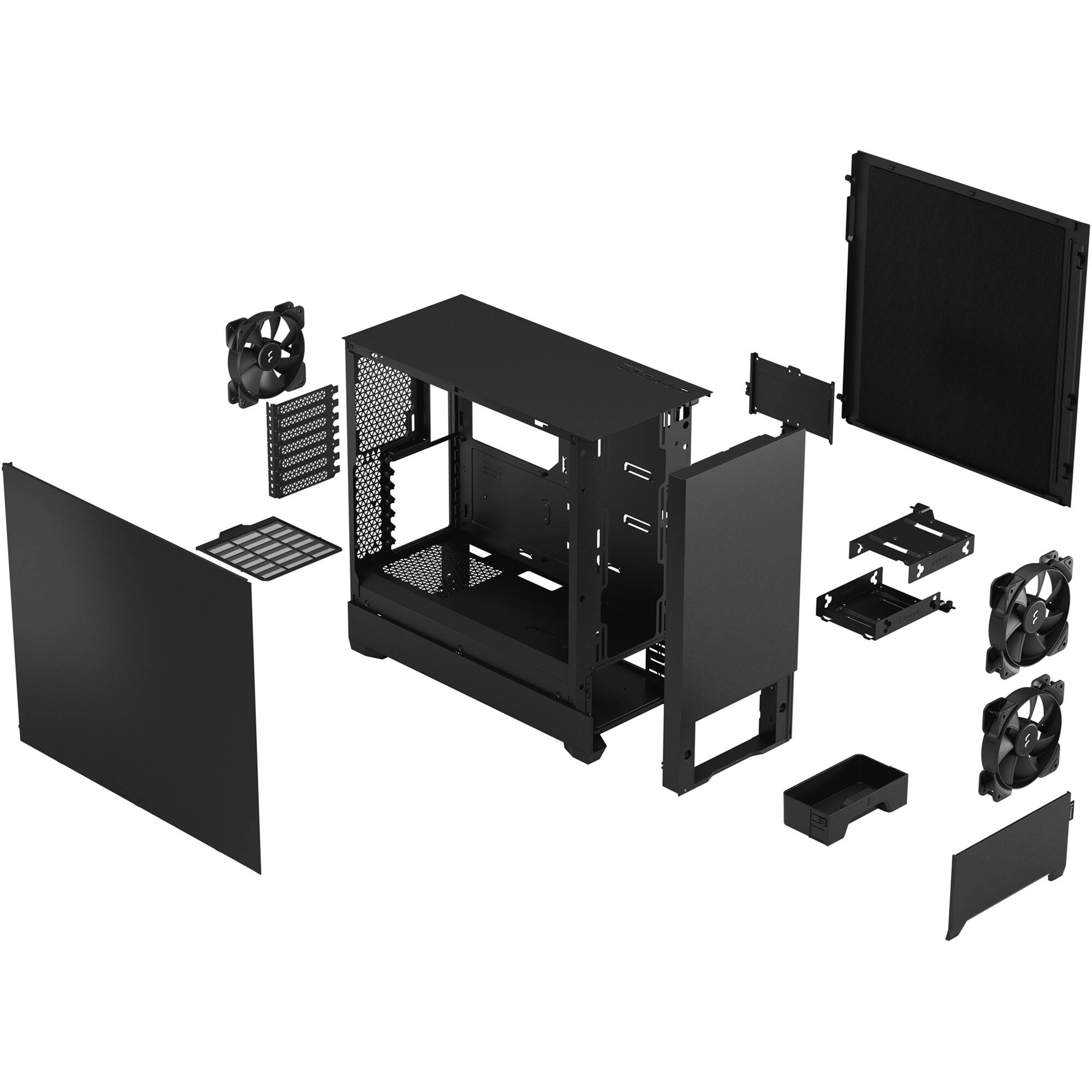 Fractal Design Pop Silent Black ATX Solid mid-tower case with solid side panel — view 12