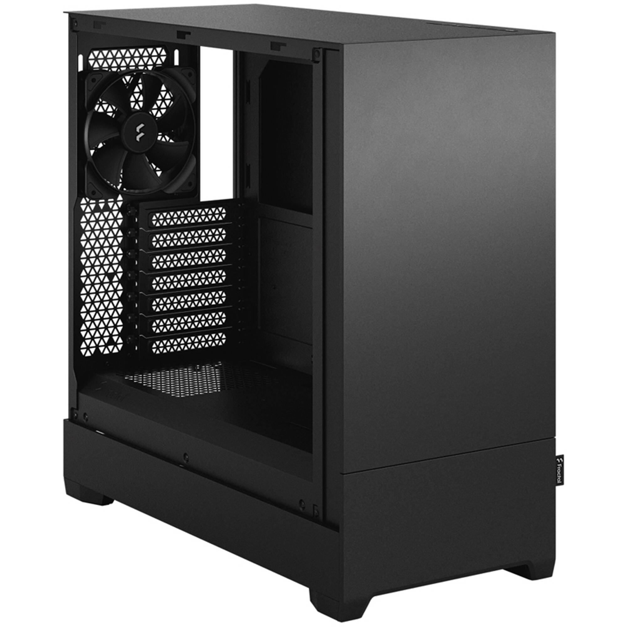 Fractal Design Pop Silent Black ATX Solid mid-tower case with solid side panel — view 3