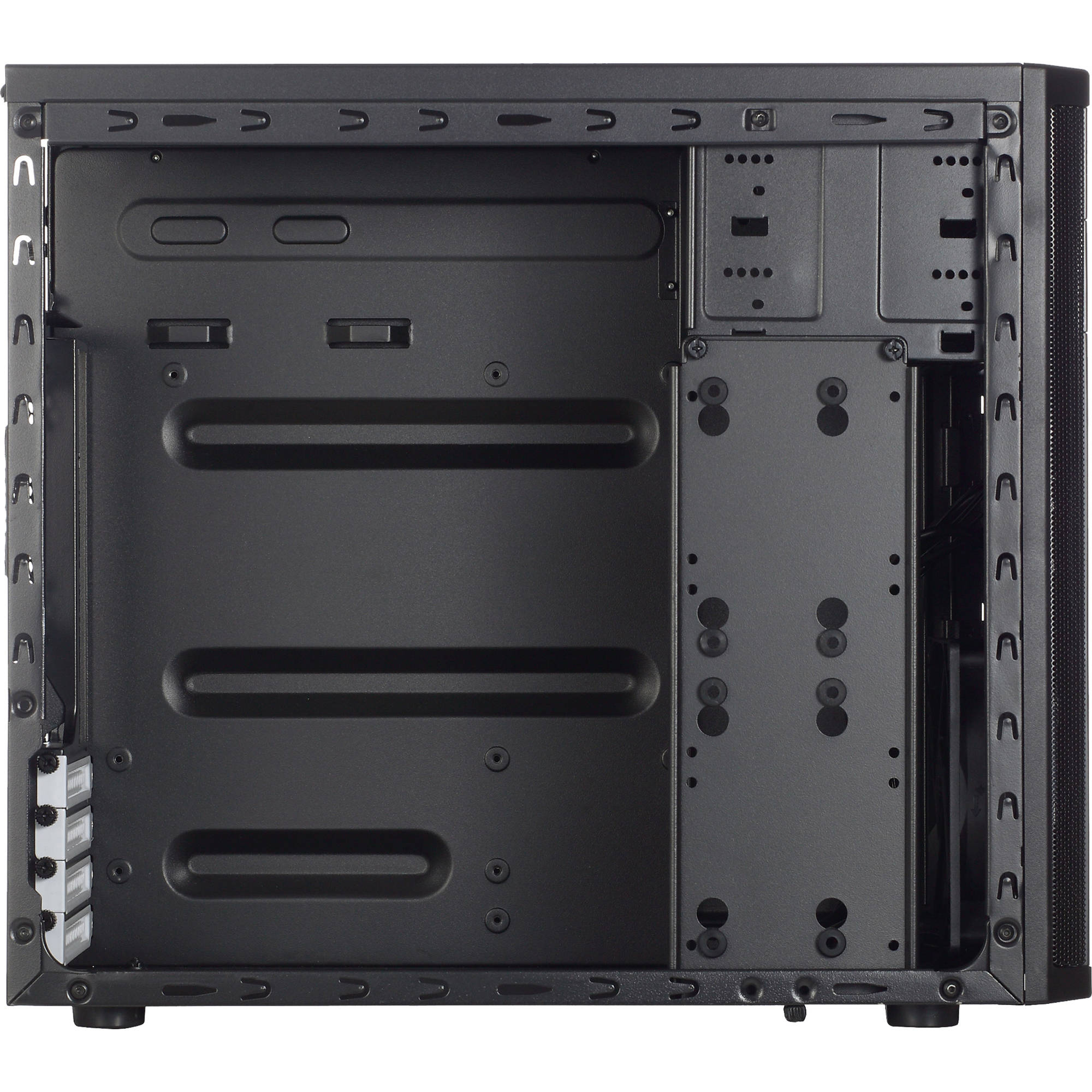 Fractal Design Core 1100 USB3.0 Black mini tower mATX case with front dust filters — view 12