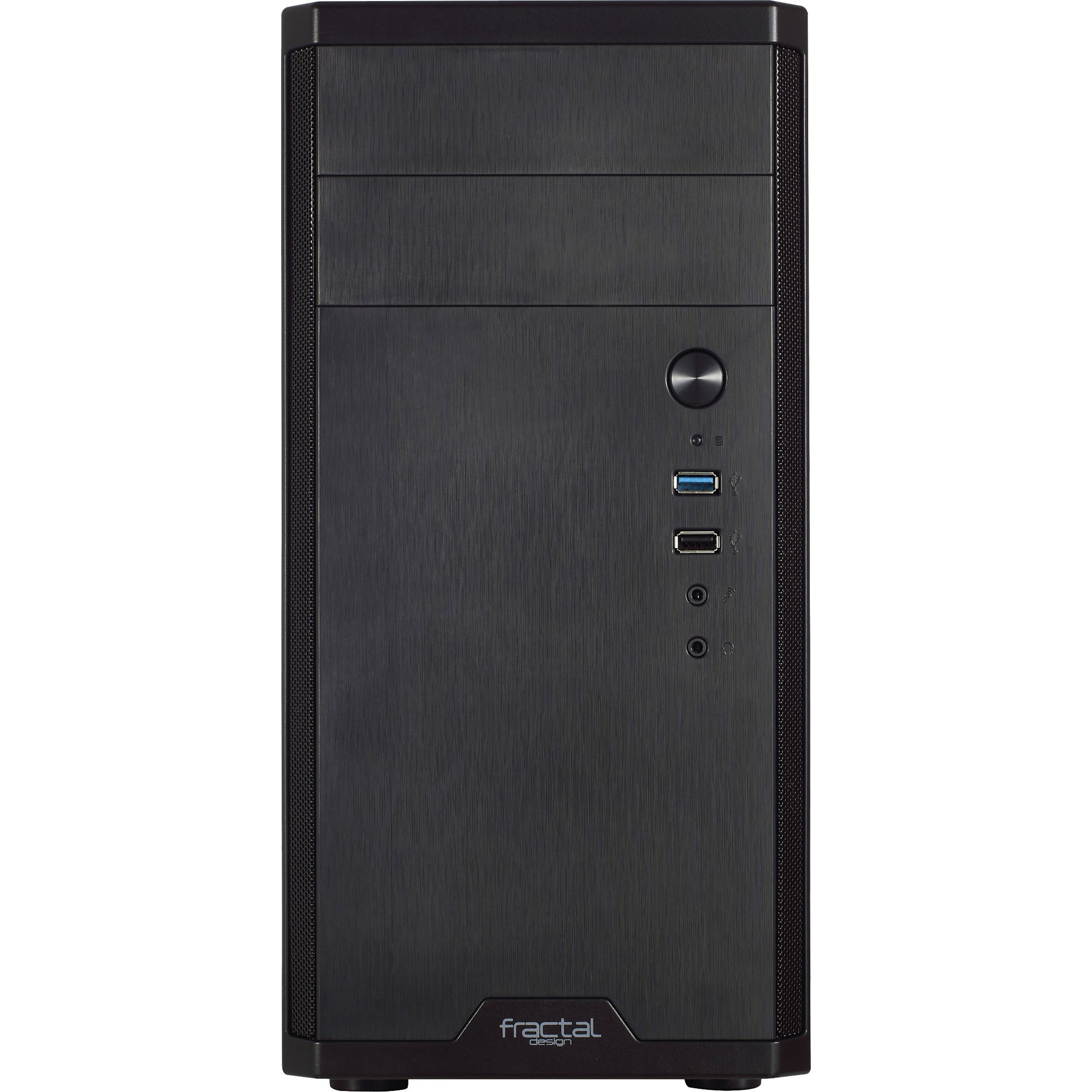 Fractal Design Core 1100 USB3.0 Black mini tower mATX case with front dust filters — view 2