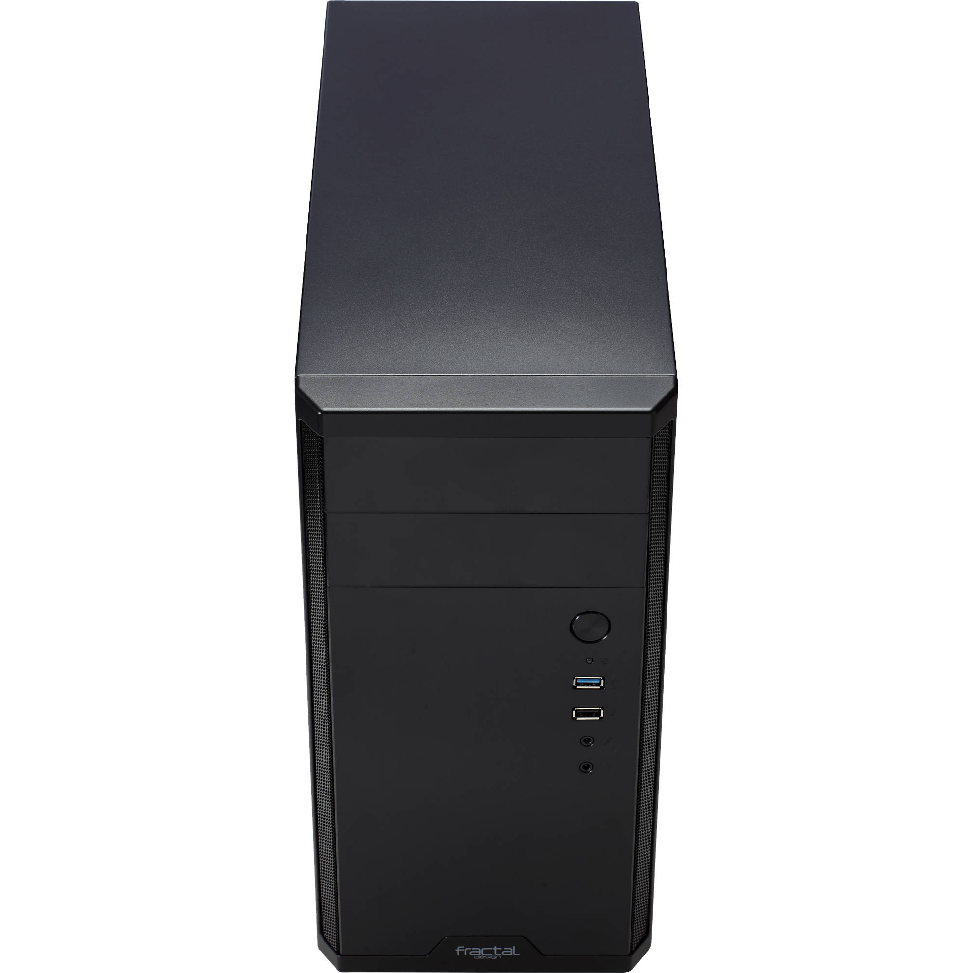 Fractal Design Core 1100 USB3.0 Black mini tower mATX case with front dust filters — view 3