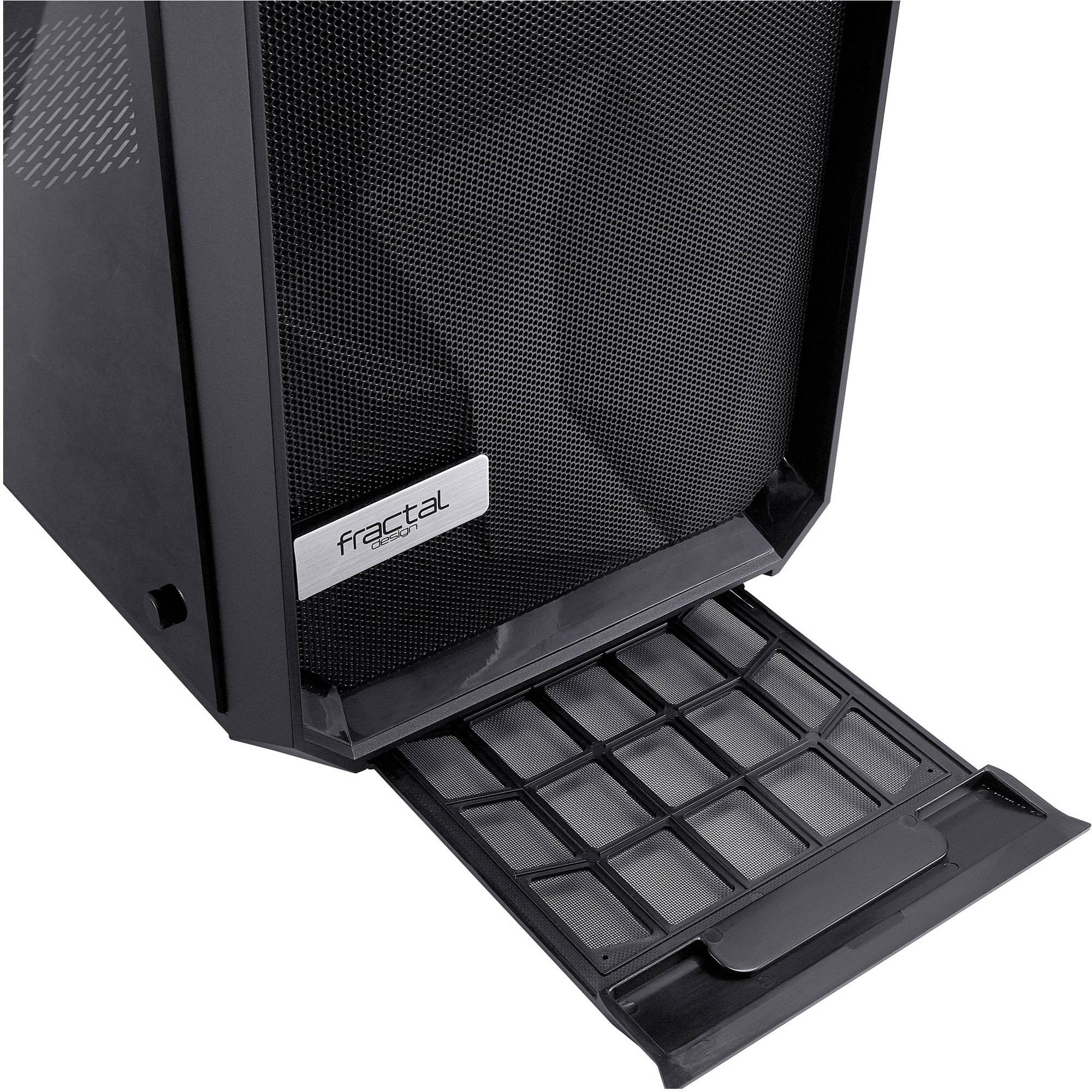 Fractal Design Meshify C ATX TG black mid-tower PC case with mesh front and tinted tempered glass side panel — view 11