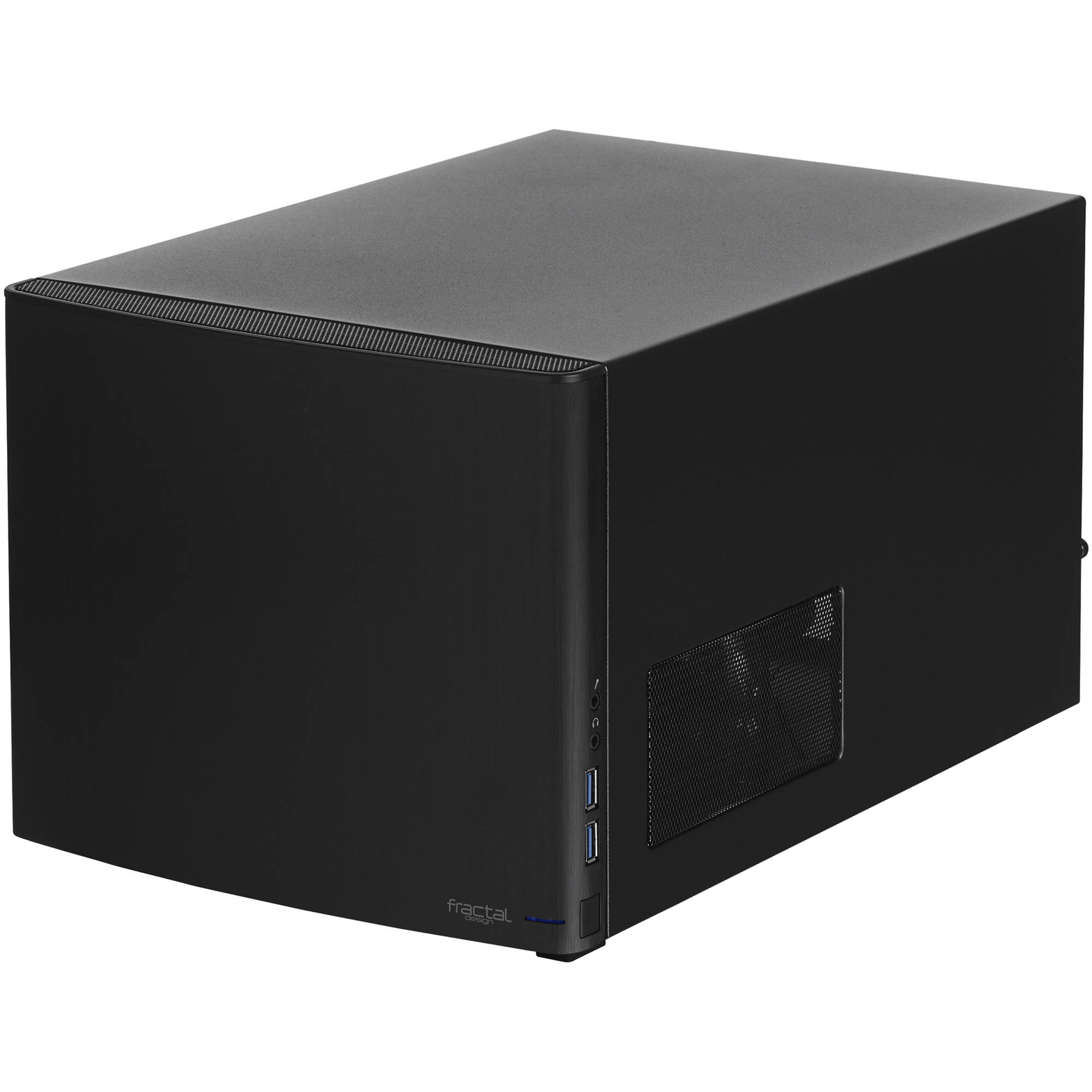 Fractal Design Node 304 black compact Mini-ITX PC case with modular drive bays — view 3