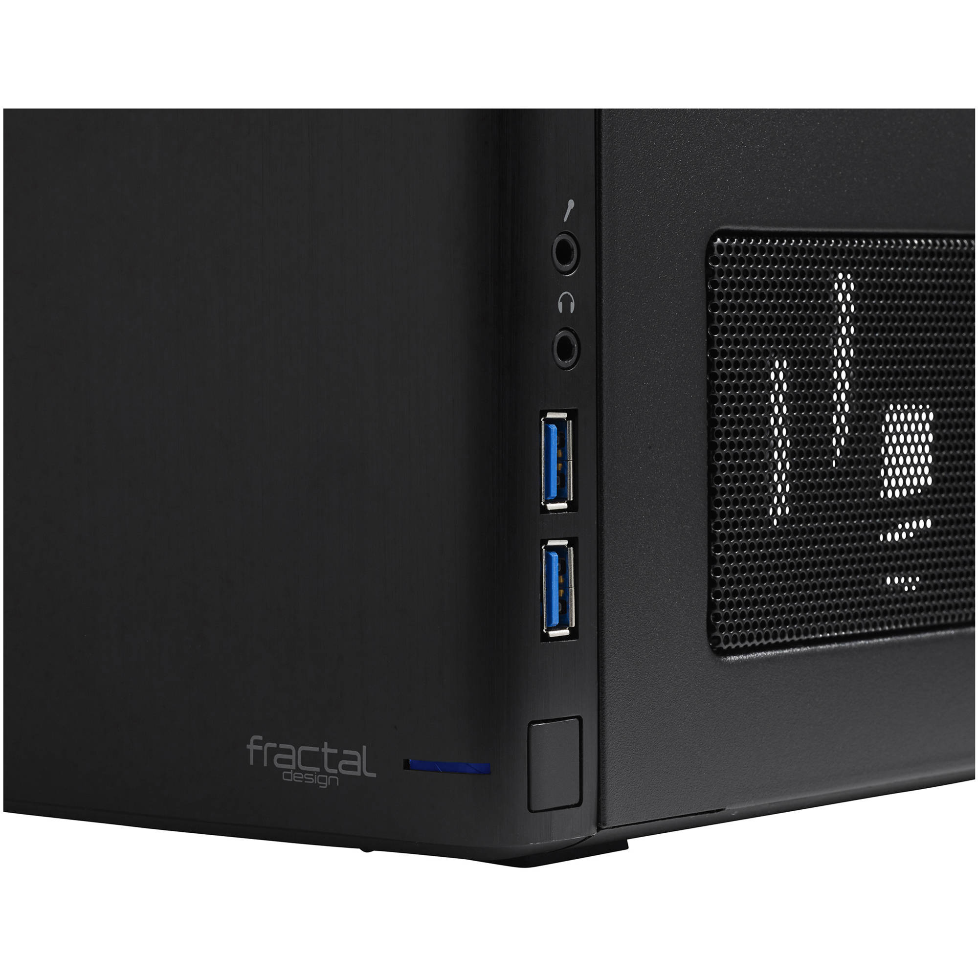 Fractal Design Node 304 black compact Mini-ITX PC case with modular drive bays — view 4