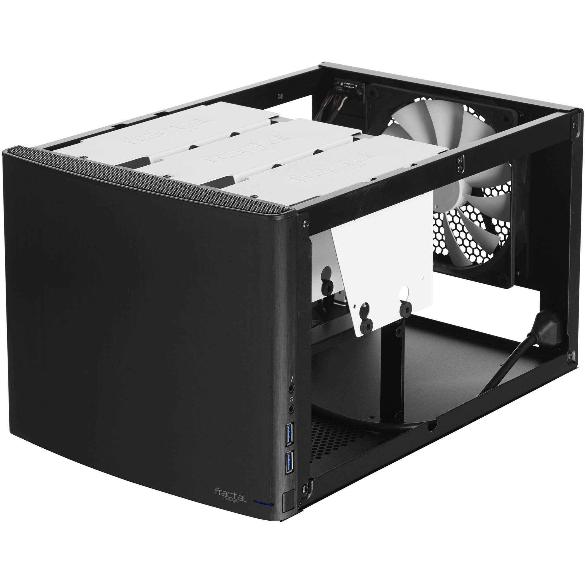 Fractal Design Node 304 black compact Mini-ITX PC case with modular drive bays — view 6