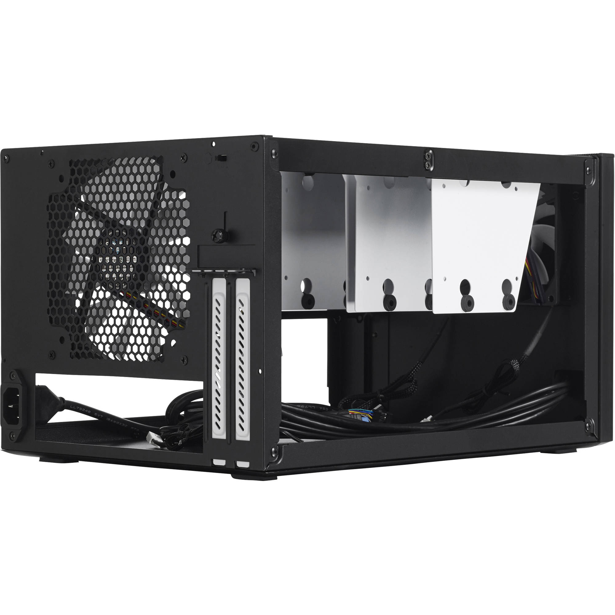 Fractal Design Node 304 black compact Mini-ITX PC case with modular drive bays — view 7