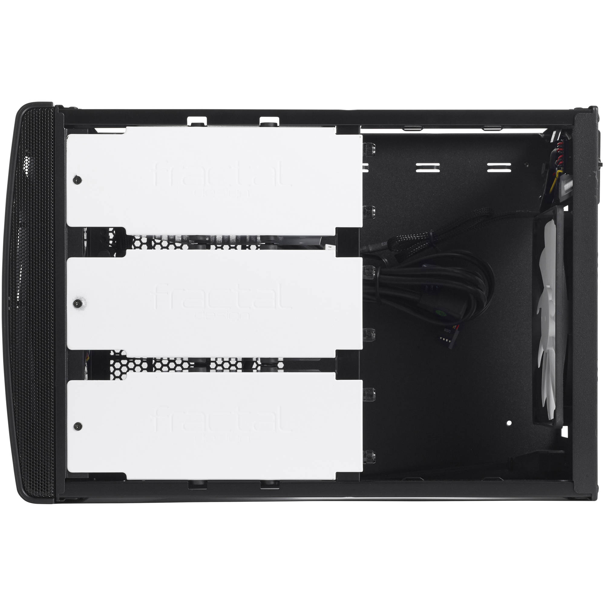 Fractal Design Node 304 black compact Mini-ITX PC case with modular drive bays — view 8